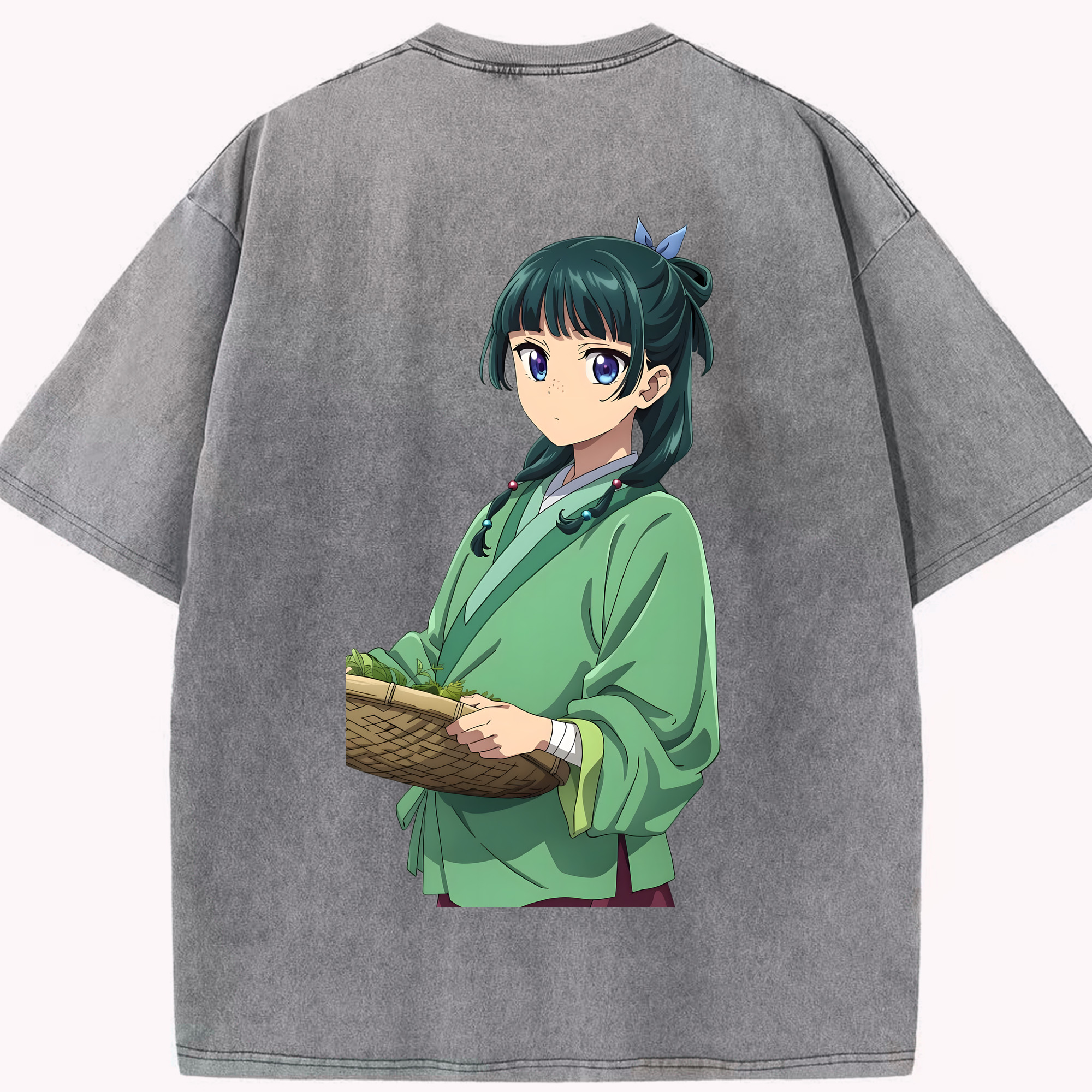 （画像用） 薬屋のひとりごと The Apothecary Diaries 綿100% ヴィンテージ風 半袖Tシャツ（背面プリント）