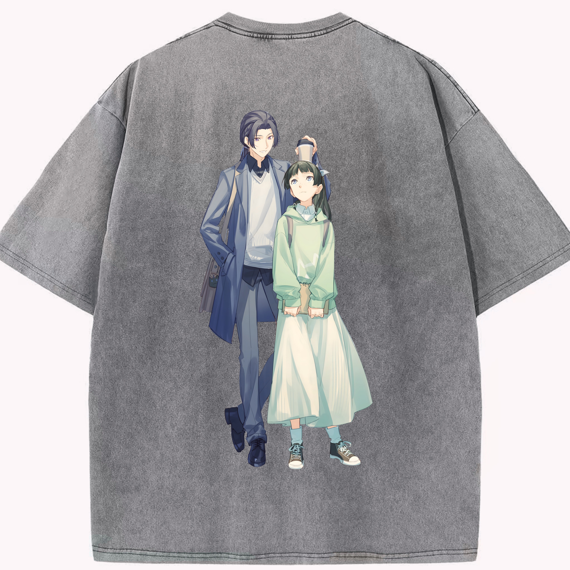 （画像用） 薬屋のひとりごと The Apothecary Diaries 綿100% ヴィンテージ風 半袖Tシャツ（背面プリント）