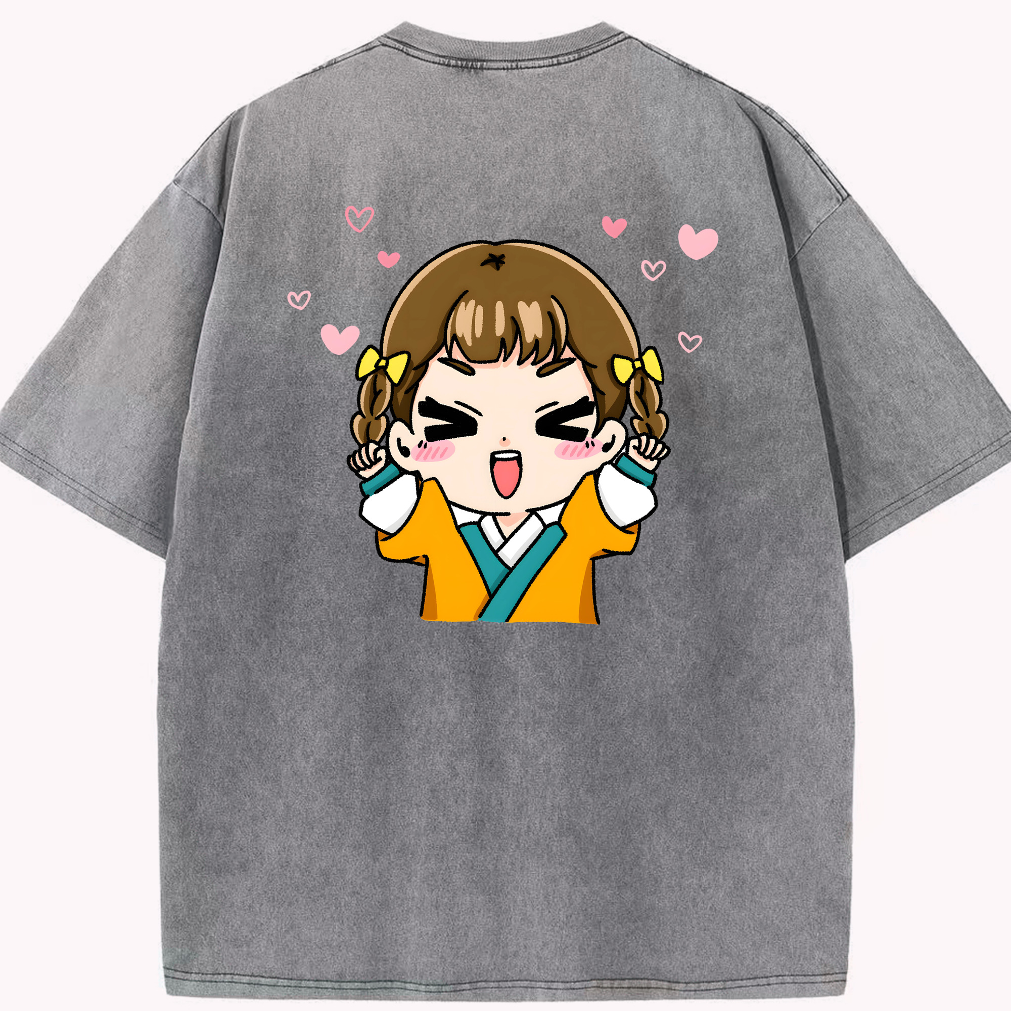 （画像用） 薬屋のひとりごと The Apothecary Diaries 綿100% ヴィンテージ風 半袖Tシャツ（背面プリント）