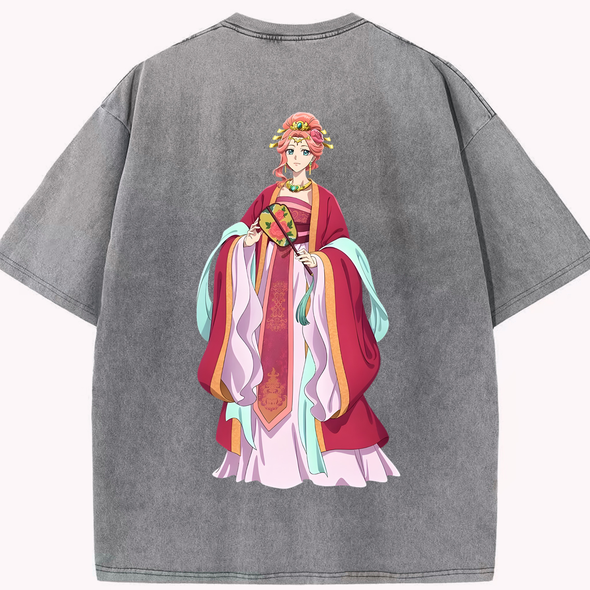 （画像用） 薬屋のひとりごと The Apothecary Diaries 綿100% ヴィンテージ風 半袖Tシャツ（背面プリント）