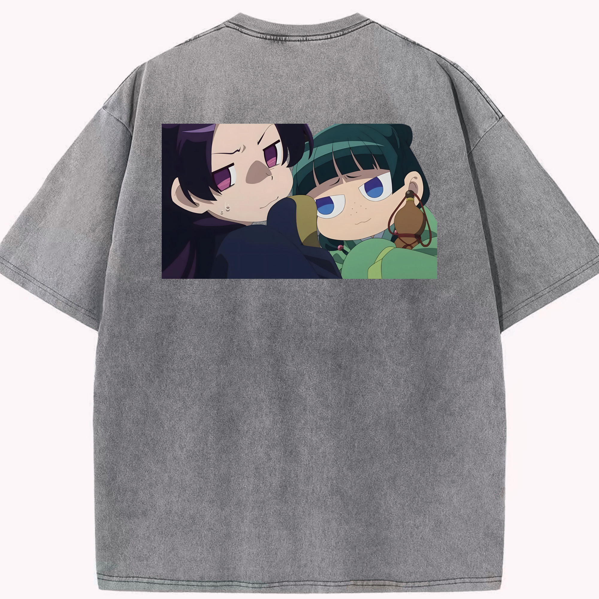 （画像用） 薬屋のひとりごと The Apothecary Diaries 綿100% ヴィンテージ風 半袖Tシャツ（背面プリント）