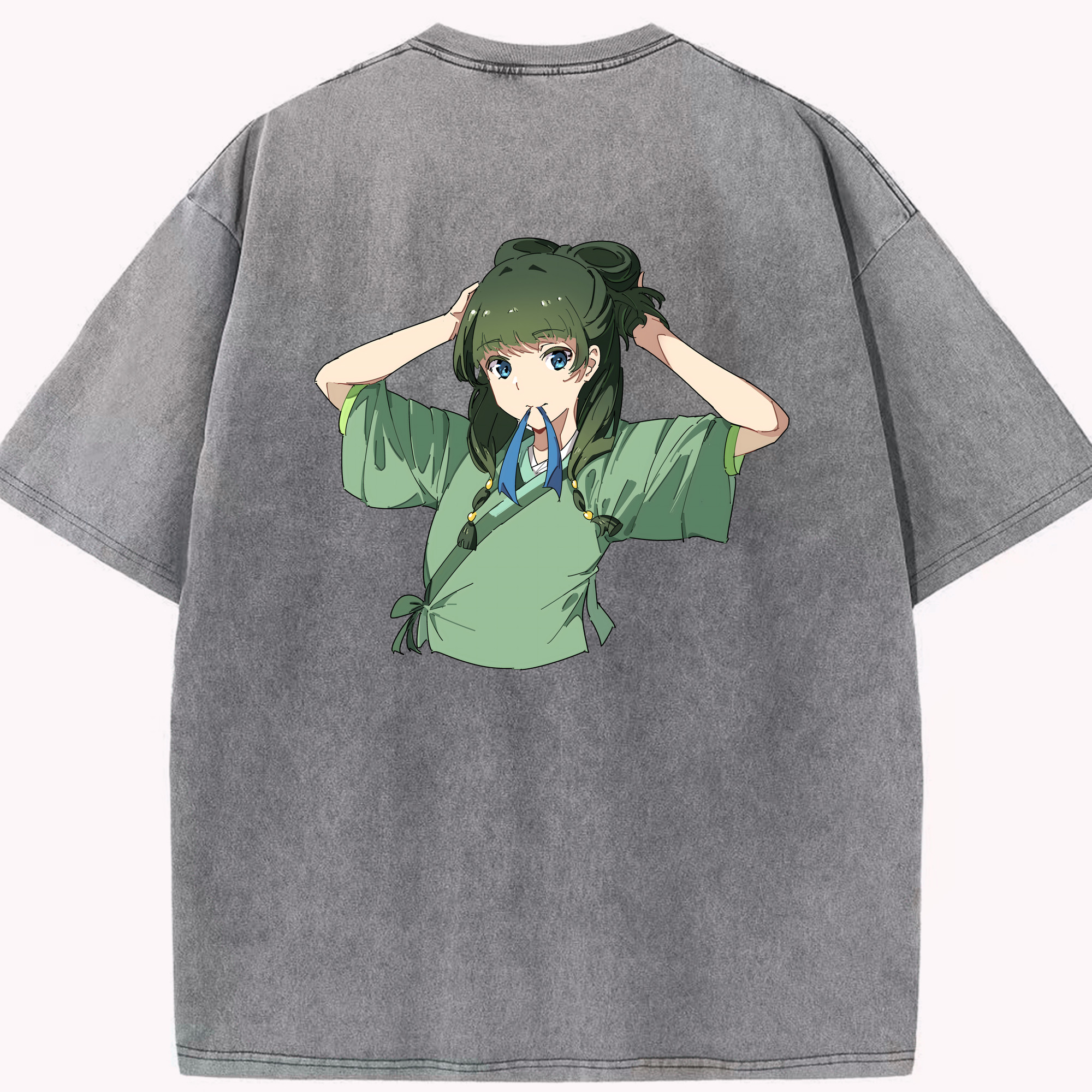 （画像用） 薬屋のひとりごと The Apothecary Diaries 綿100% ヴィンテージ風 半袖Tシャツ（背面プリント）