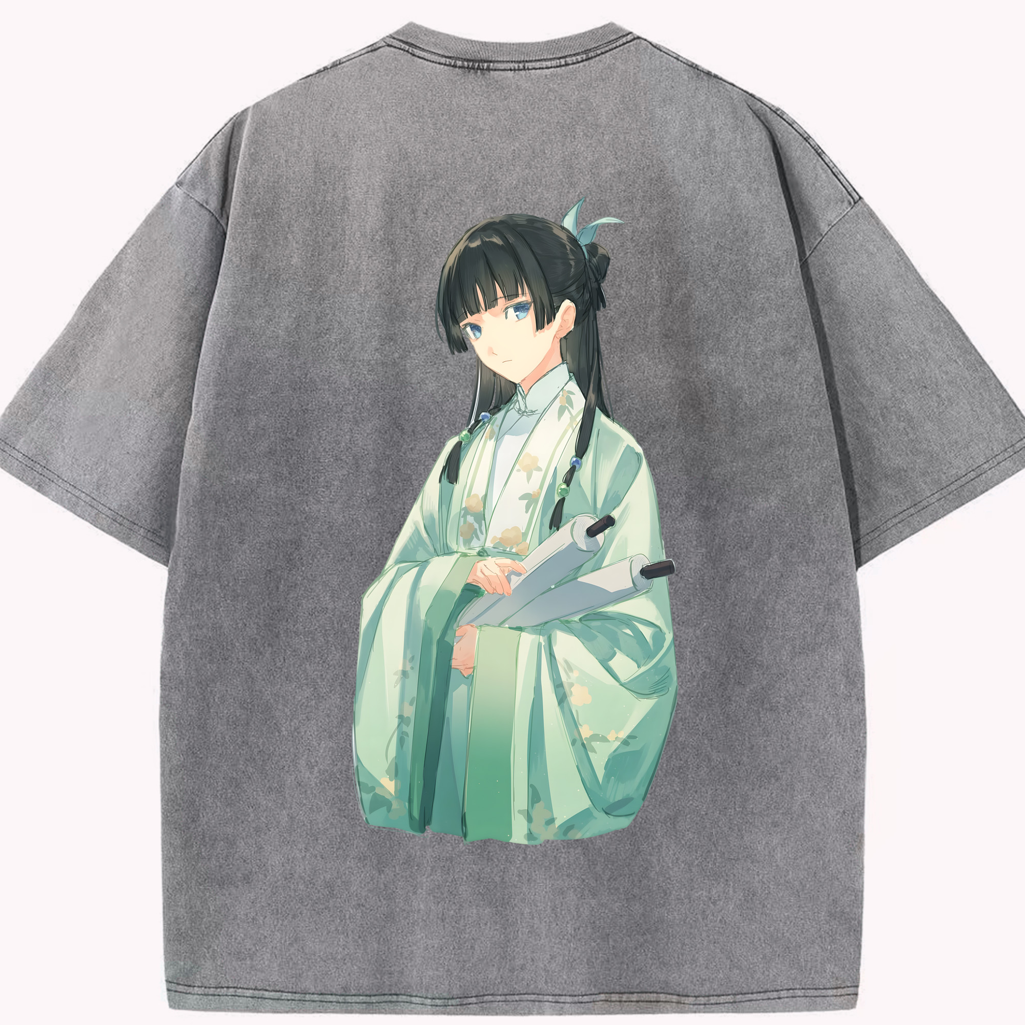 （画像用） 薬屋のひとりごと The Apothecary Diaries 綿100% ヴィンテージ風 半袖Tシャツ（背面プリント）