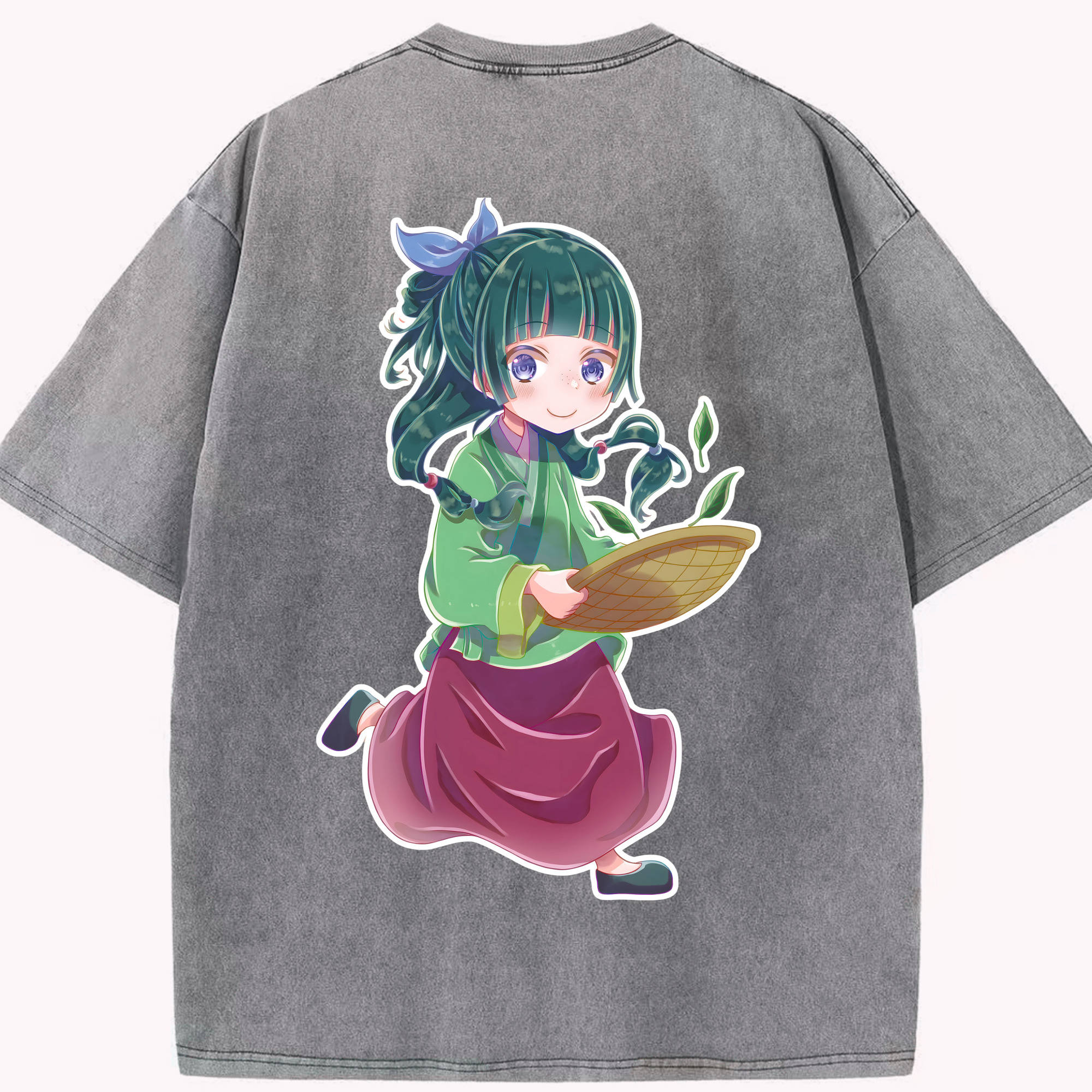 （画像用） 薬屋のひとりごと The Apothecary Diaries 綿100% ヴィンテージ風 半袖Tシャツ（背面プリント）