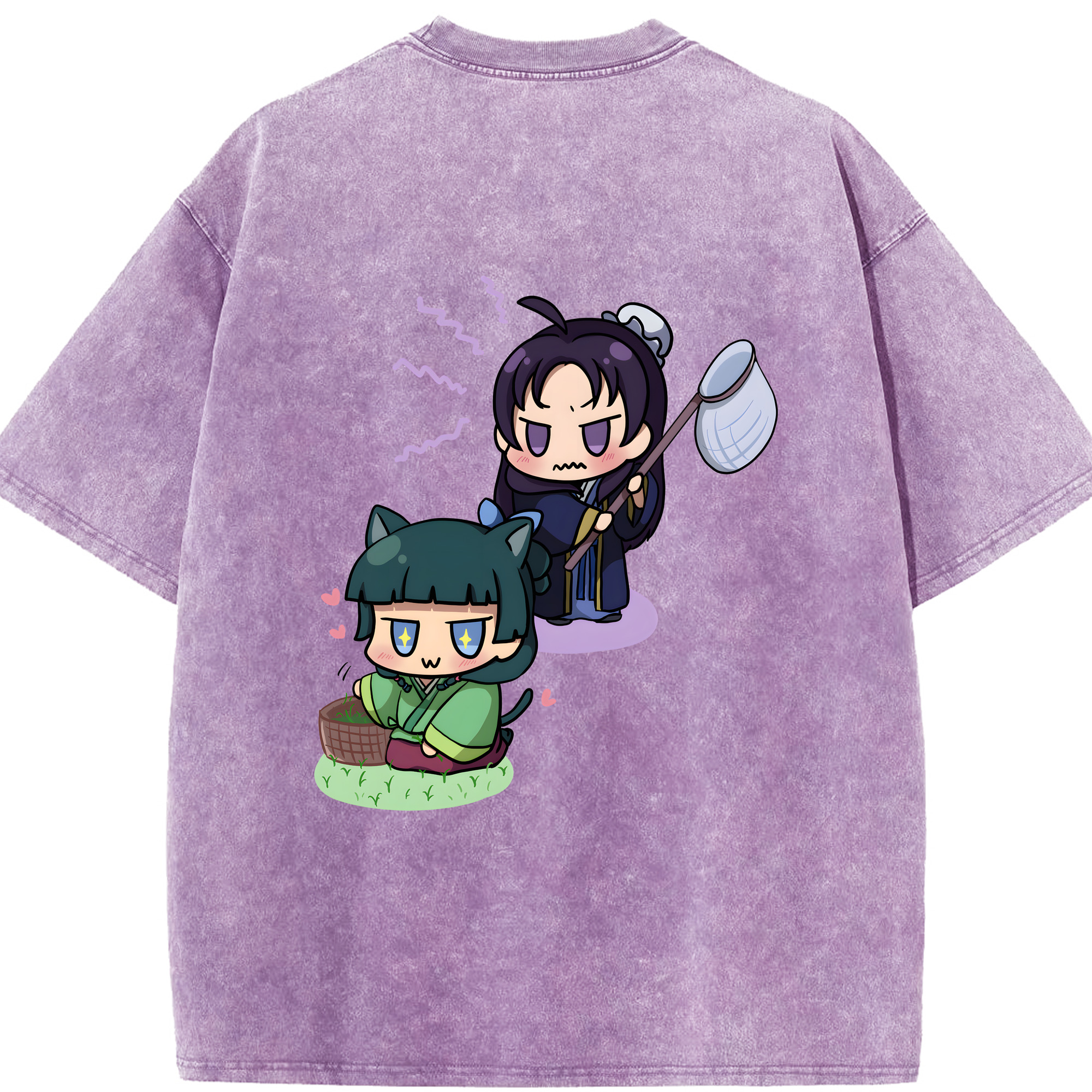 （画像用） 薬屋のひとりごと The Apothecary Diaries 綿100% ヴィンテージ風 半袖Tシャツ（背面プリント）