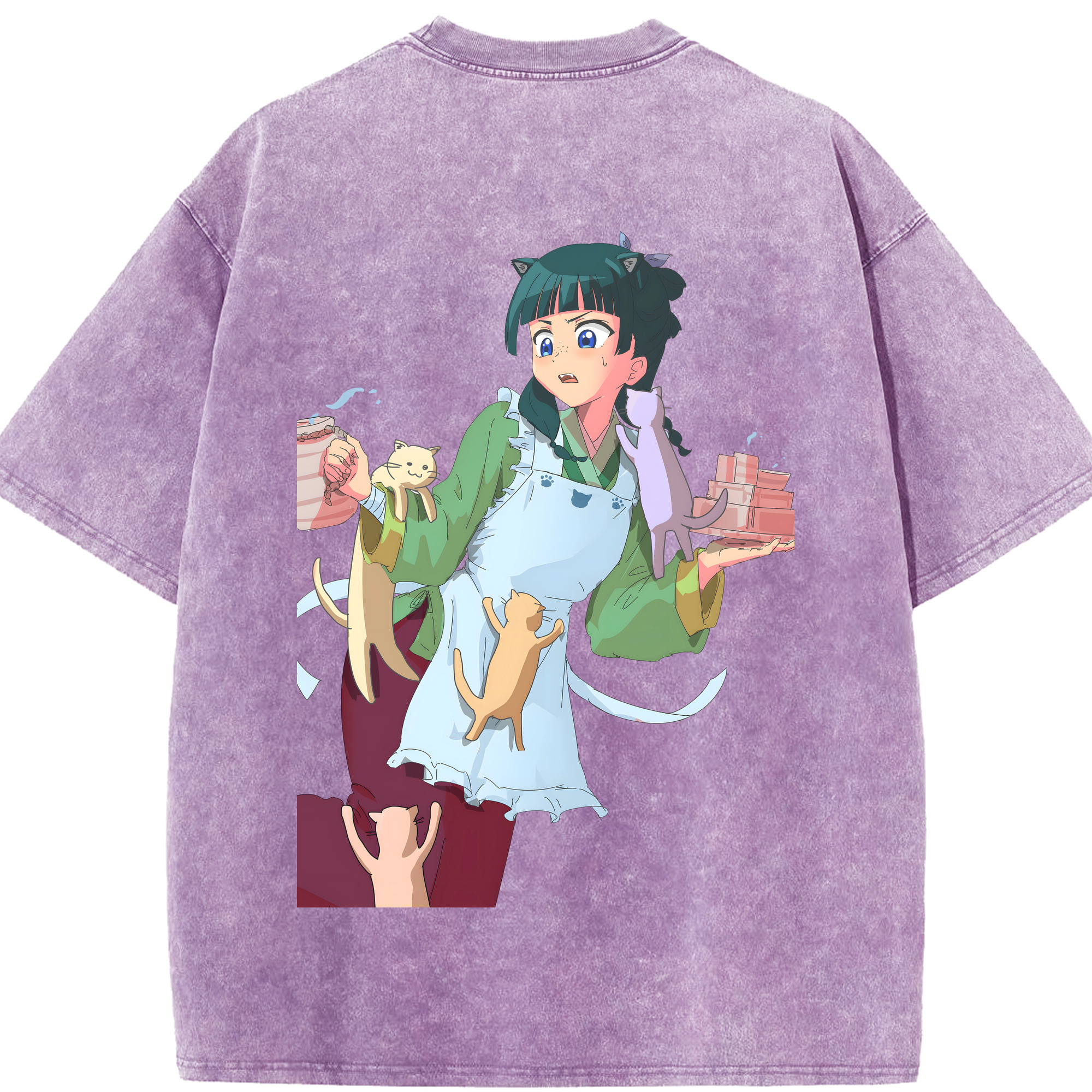 （画像用） 薬屋のひとりごと The Apothecary Diaries 綿100% ヴィンテージ風 半袖Tシャツ（背面プリント）