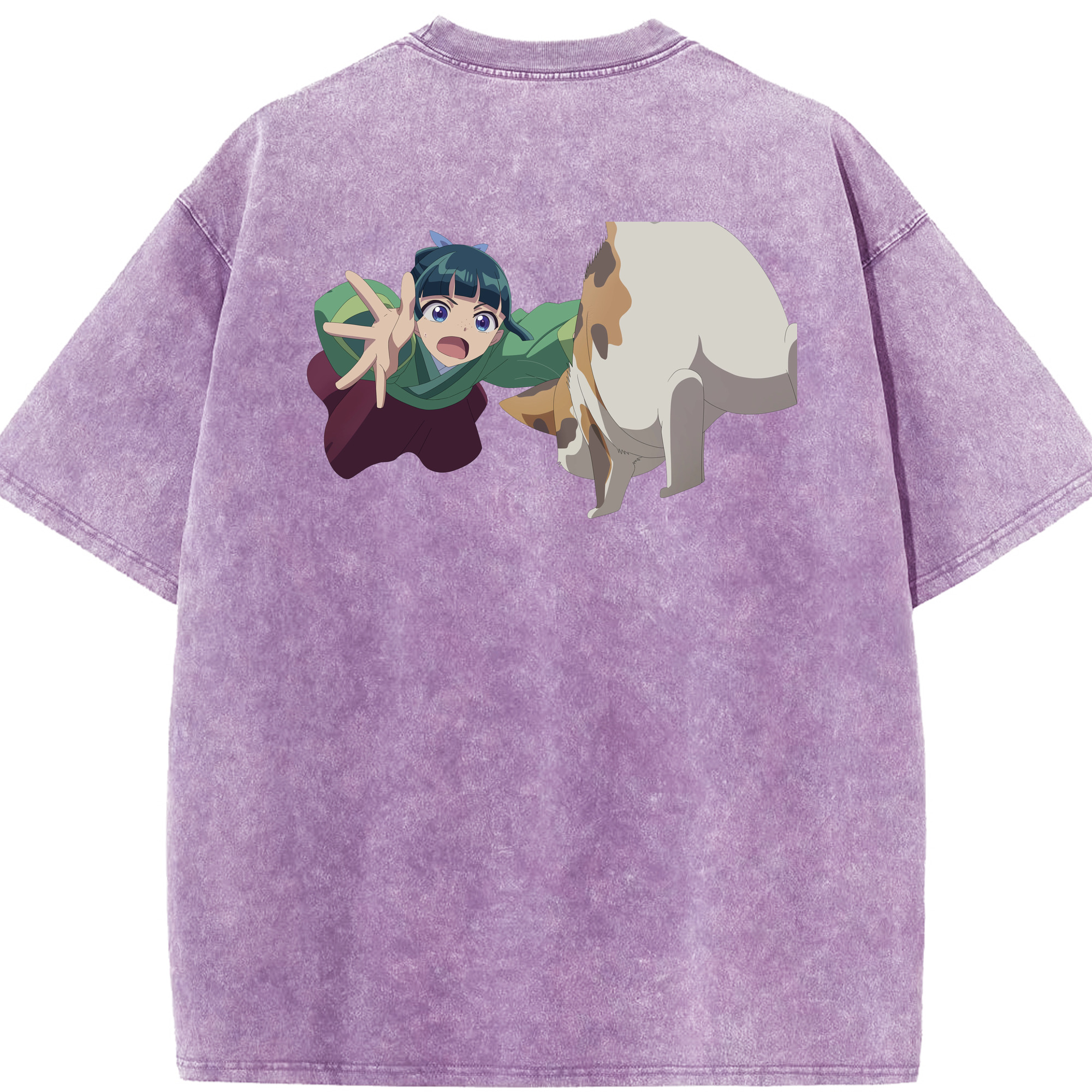 （画像用） 薬屋のひとりごと The Apothecary Diaries 綿100% ヴィンテージ風 半袖Tシャツ（背面プリント）
