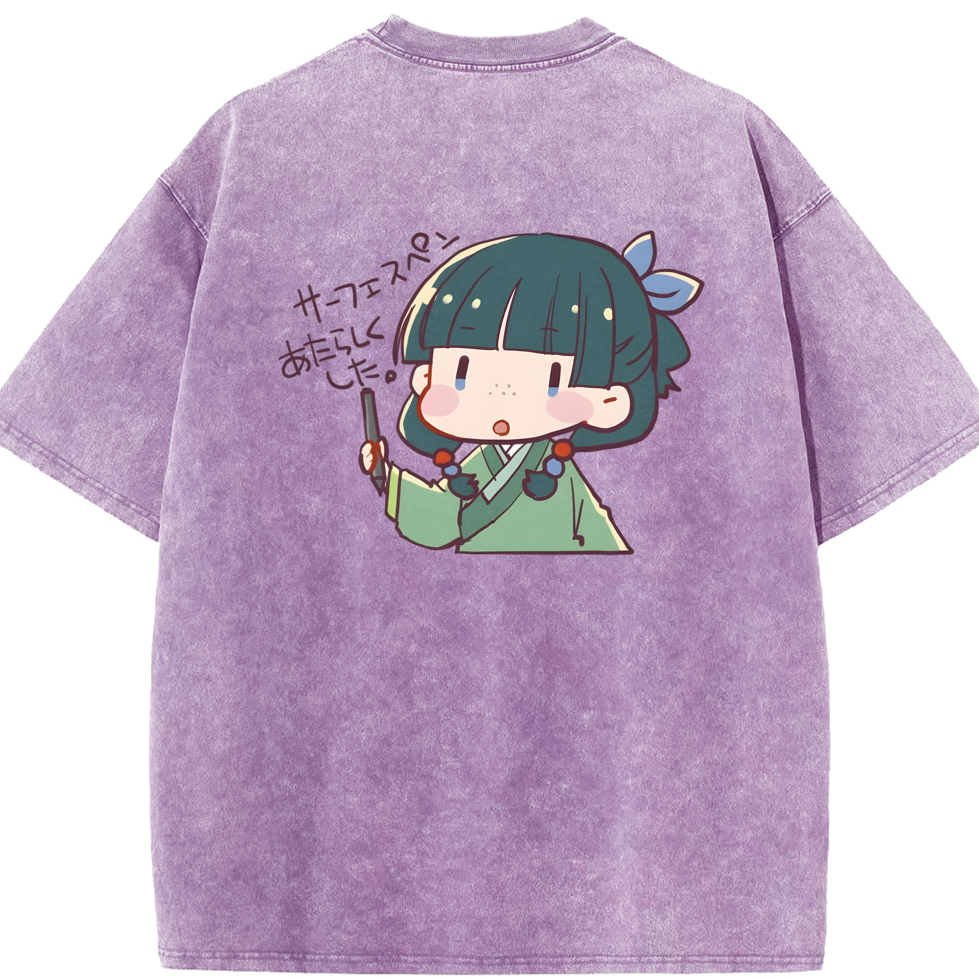 （画像用） 薬屋のひとりごと The Apothecary Diaries 綿100% ヴィンテージ風 半袖Tシャツ（背面プリント）