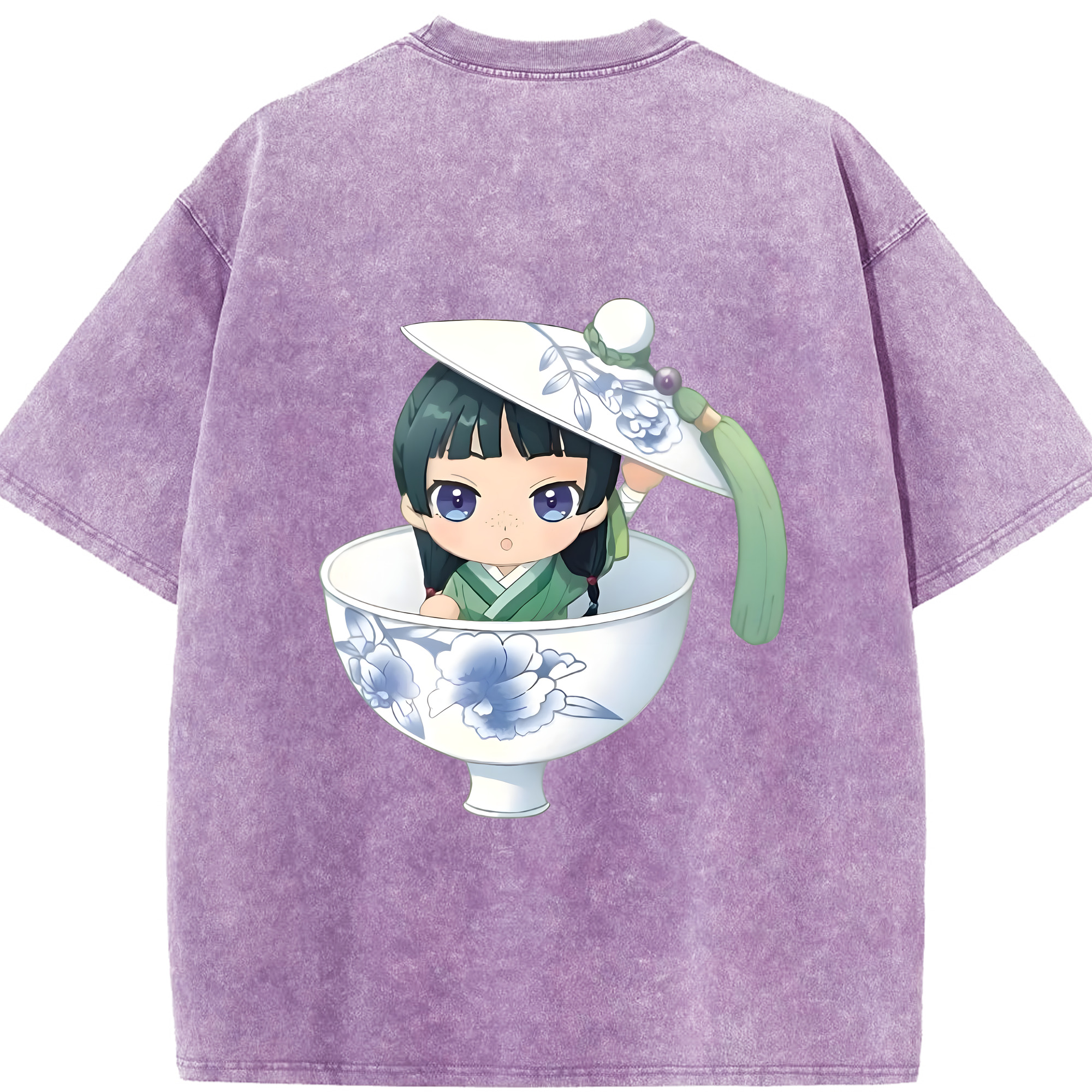 （画像用） 薬屋のひとりごと The Apothecary Diaries 綿100% ヴィンテージ風 半袖Tシャツ（背面プリント）