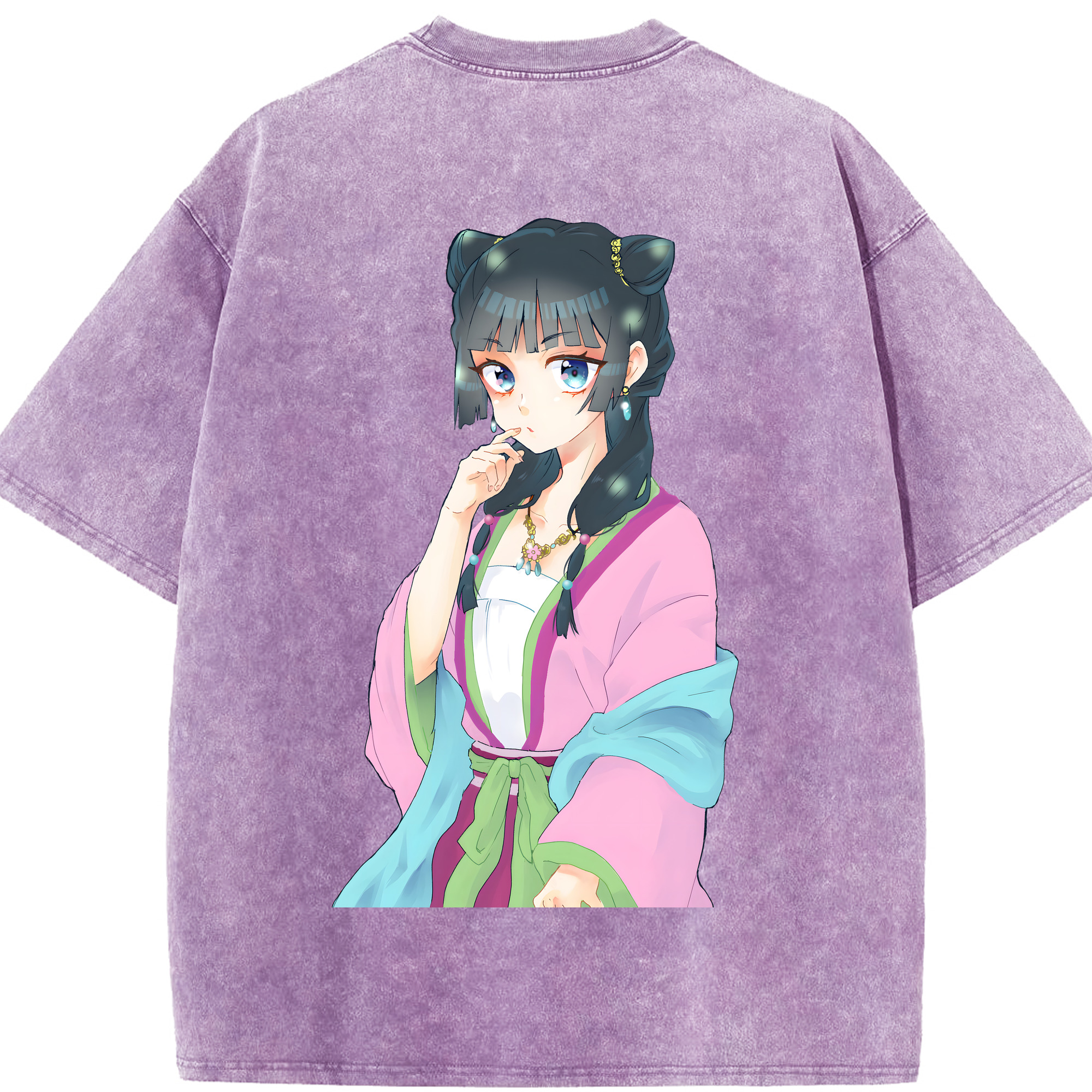 （画像用） 薬屋のひとりごと The Apothecary Diaries 綿100% ヴィンテージ風 半袖Tシャツ（背面プリント）