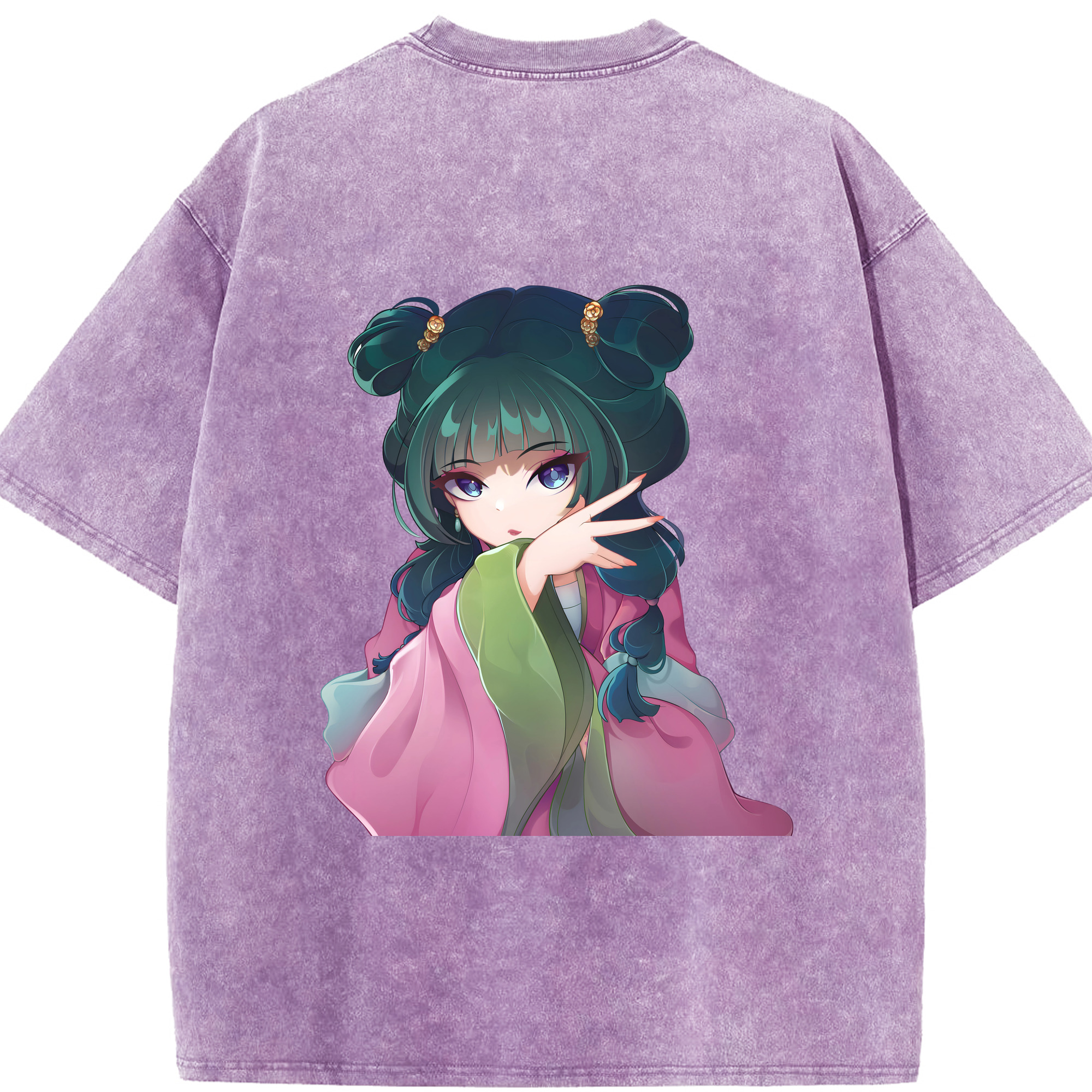 （画像用） 薬屋のひとりごと The Apothecary Diaries 綿100% ヴィンテージ風 半袖Tシャツ（背面プリント）