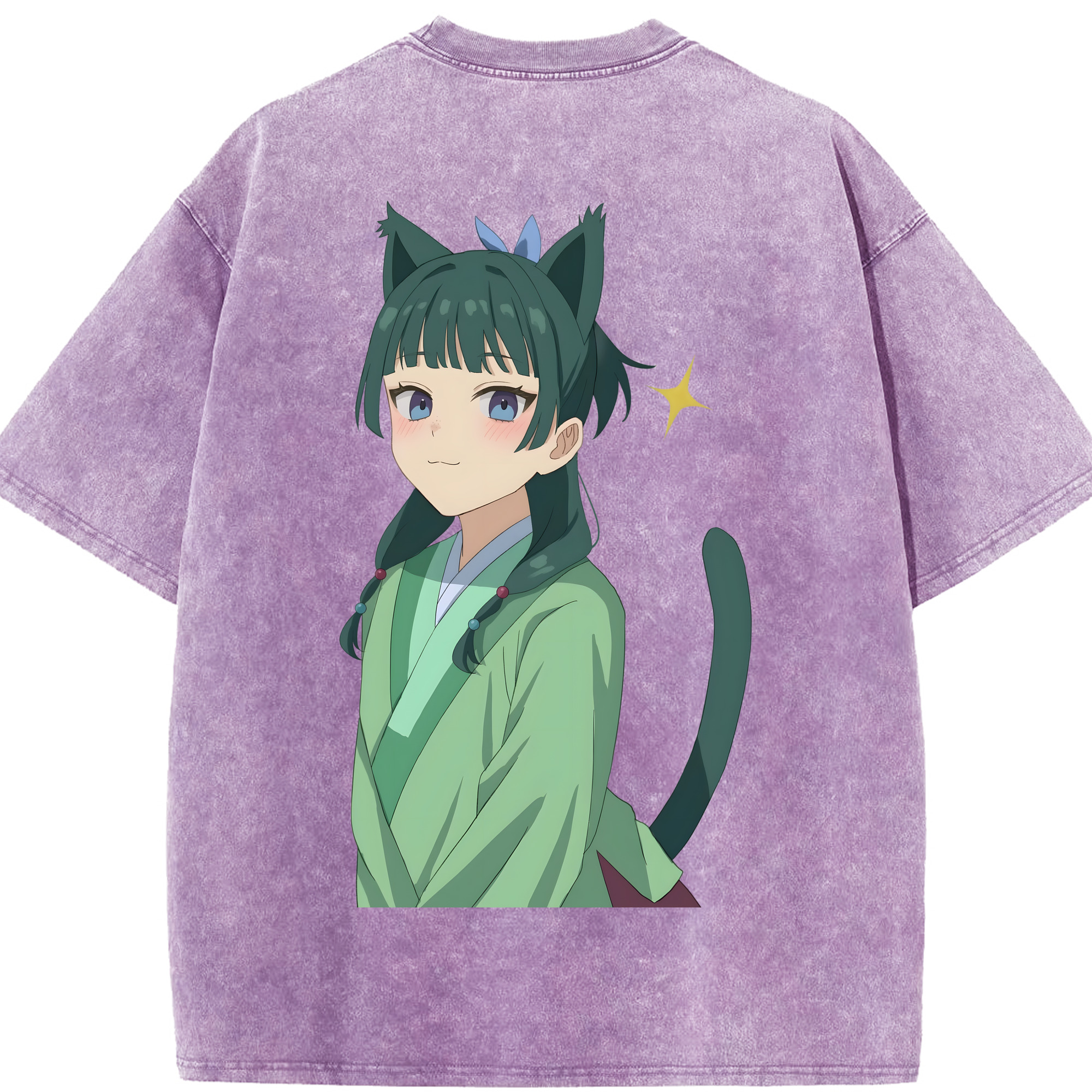（画像用） 薬屋のひとりごと The Apothecary Diaries 綿100% ヴィンテージ風 半袖Tシャツ（背面プリント）