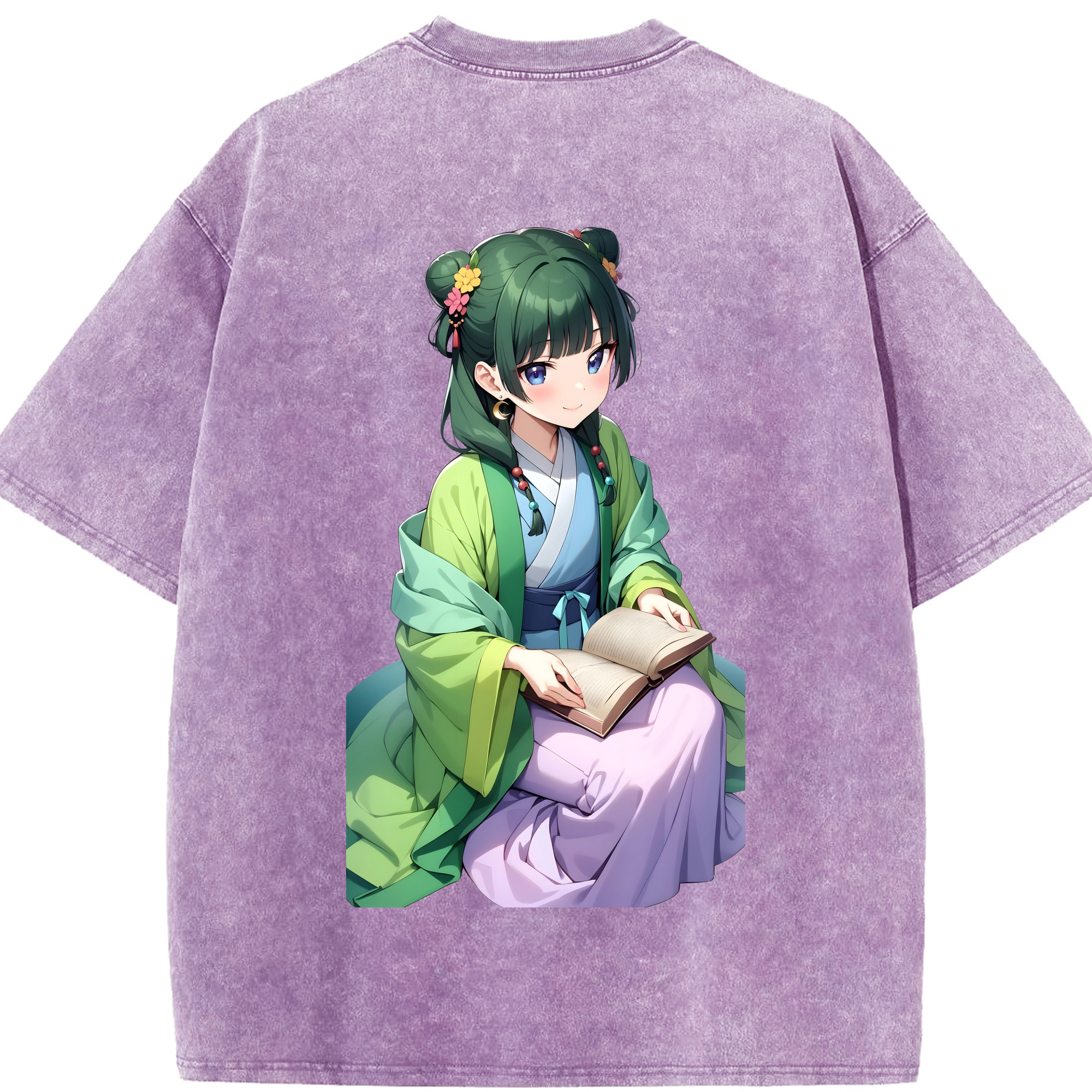 （画像用） 薬屋のひとりごと The Apothecary Diaries 綿100% ヴィンテージ風 半袖Tシャツ（背面プリント）