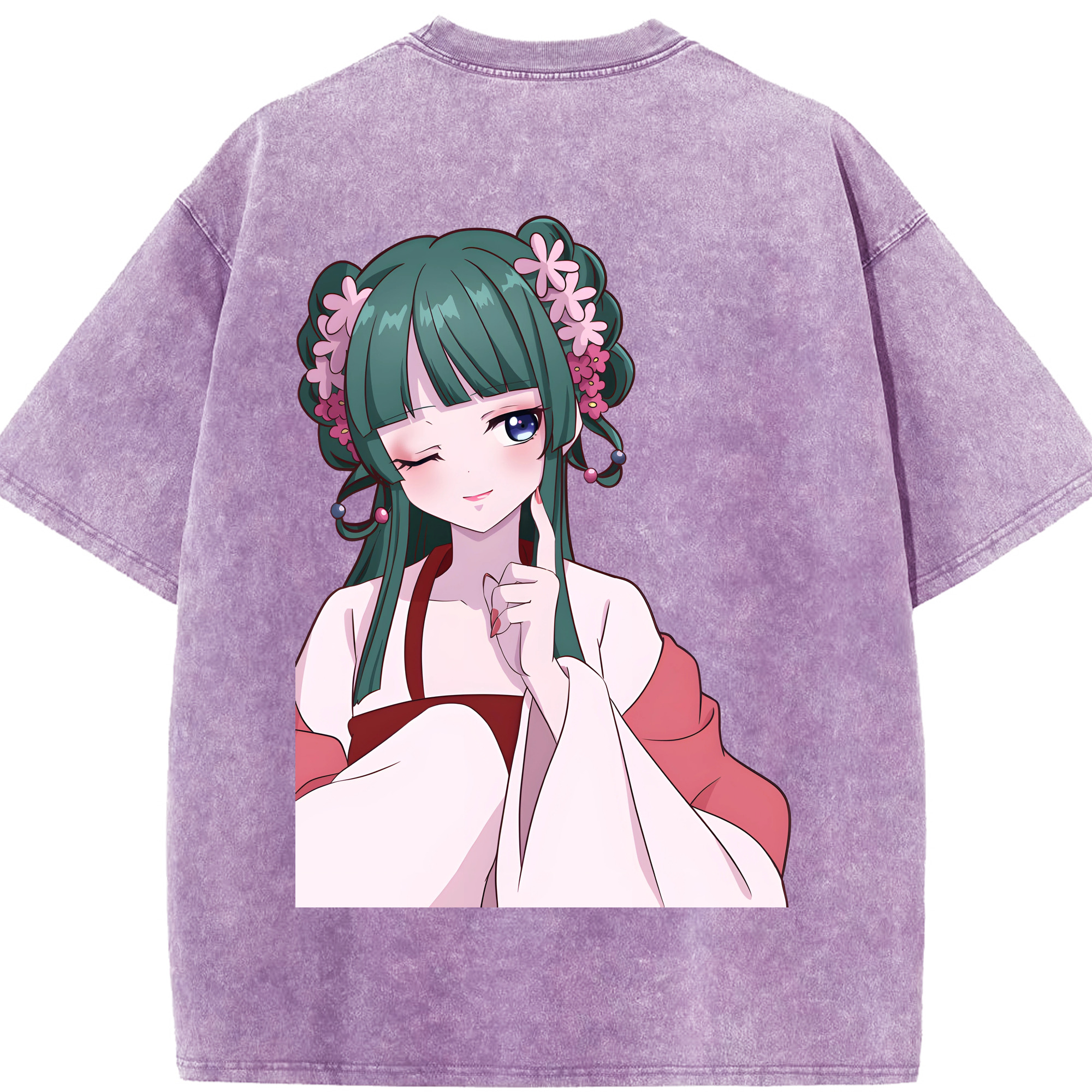 （画像用） 薬屋のひとりごと The Apothecary Diaries 綿100% ヴィンテージ風 半袖Tシャツ（背面プリント）