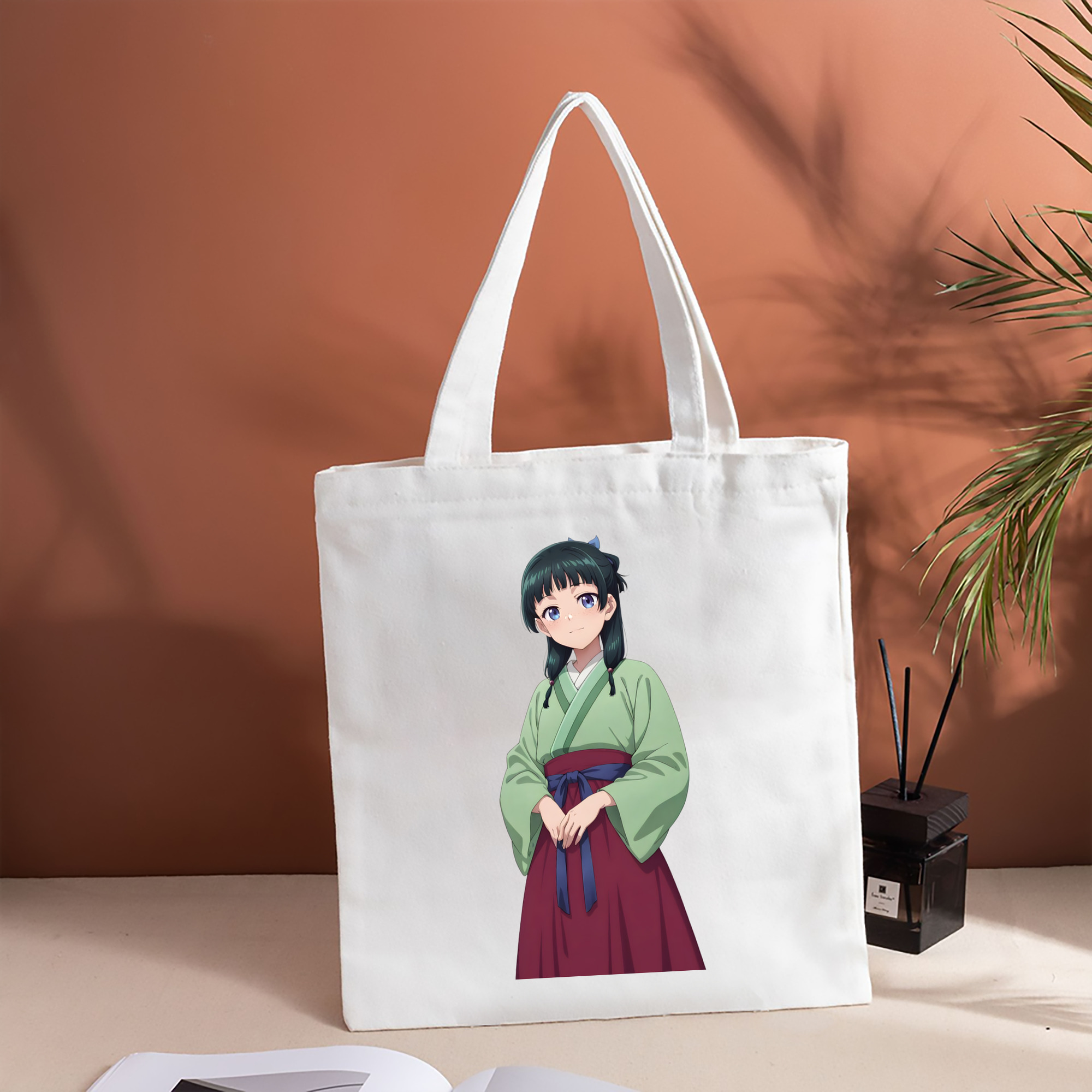 薬屋のひとりごと The Apothecary Diaries 縦型キャンバス生地手提げバッグ　トートバッグ