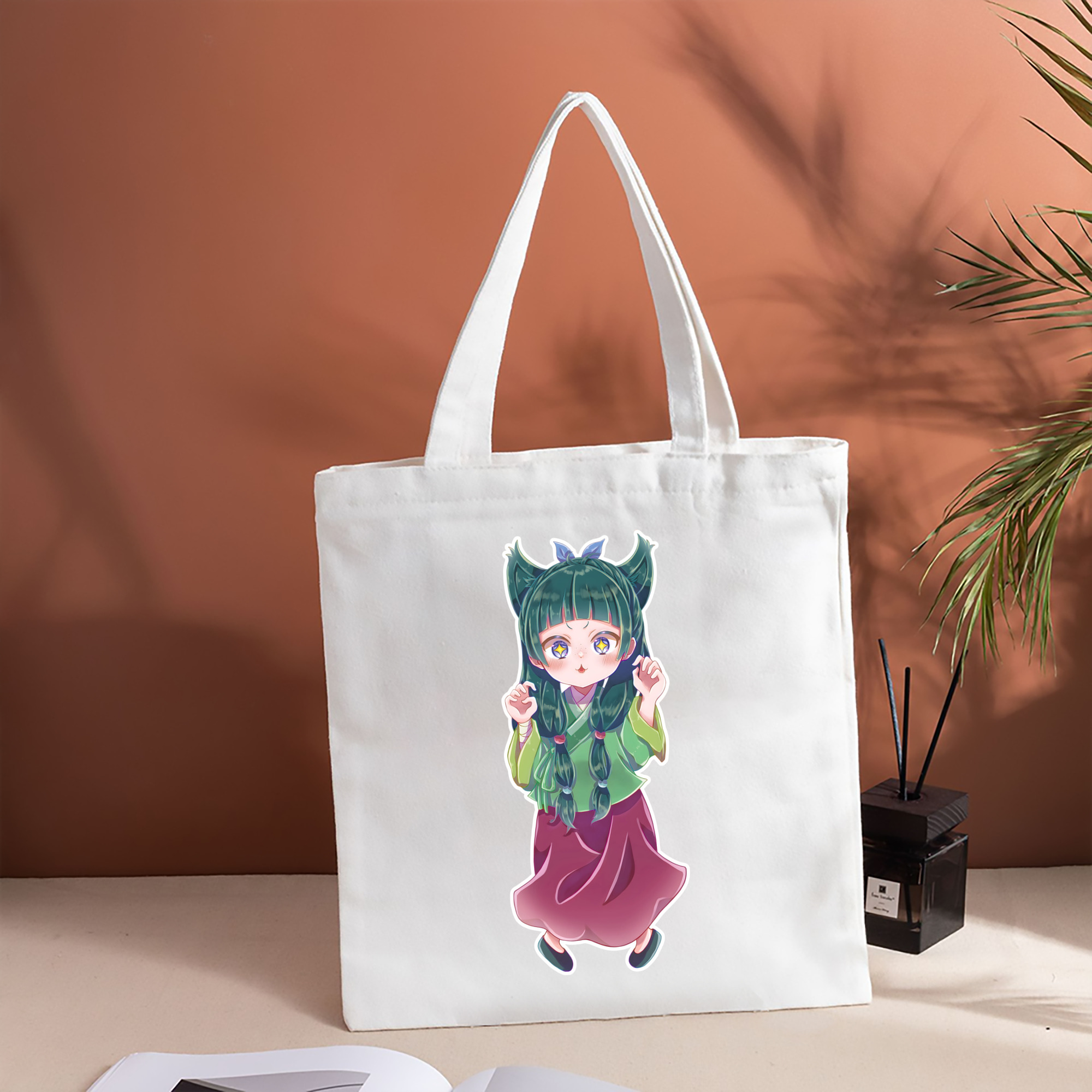 薬屋のひとりごと The Apothecary Diaries 縦型キャンバス生地手提げバッグ　トートバッグ