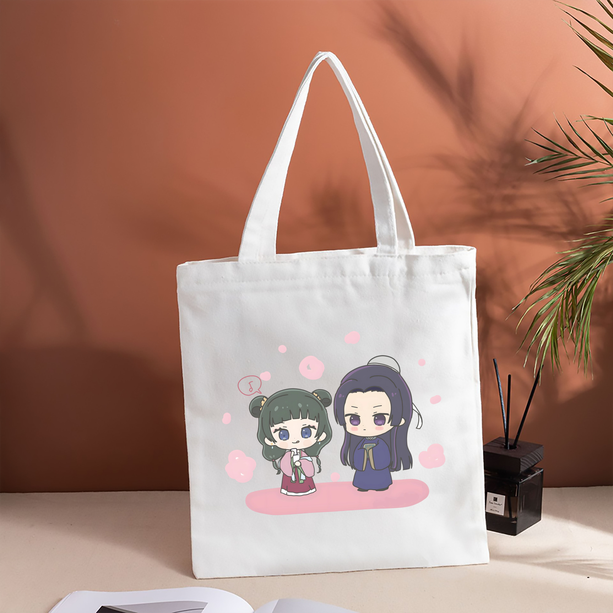 薬屋のひとりごと The Apothecary Diaries 縦型キャンバス生地手提げバッグ　トートバッグ
