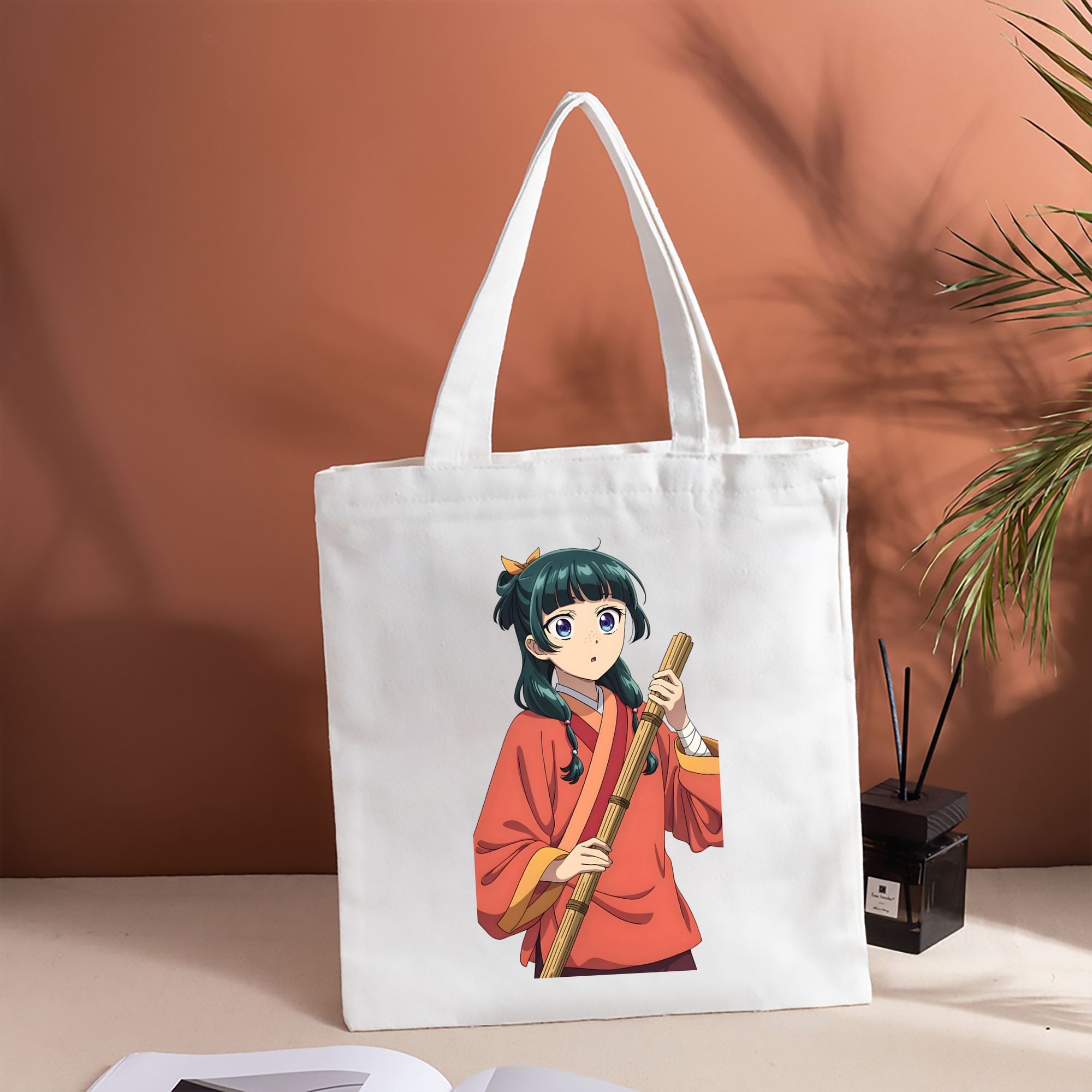 薬屋のひとりごと The Apothecary Diaries 縦型キャンバス生地手提げバッグ　トートバッグ