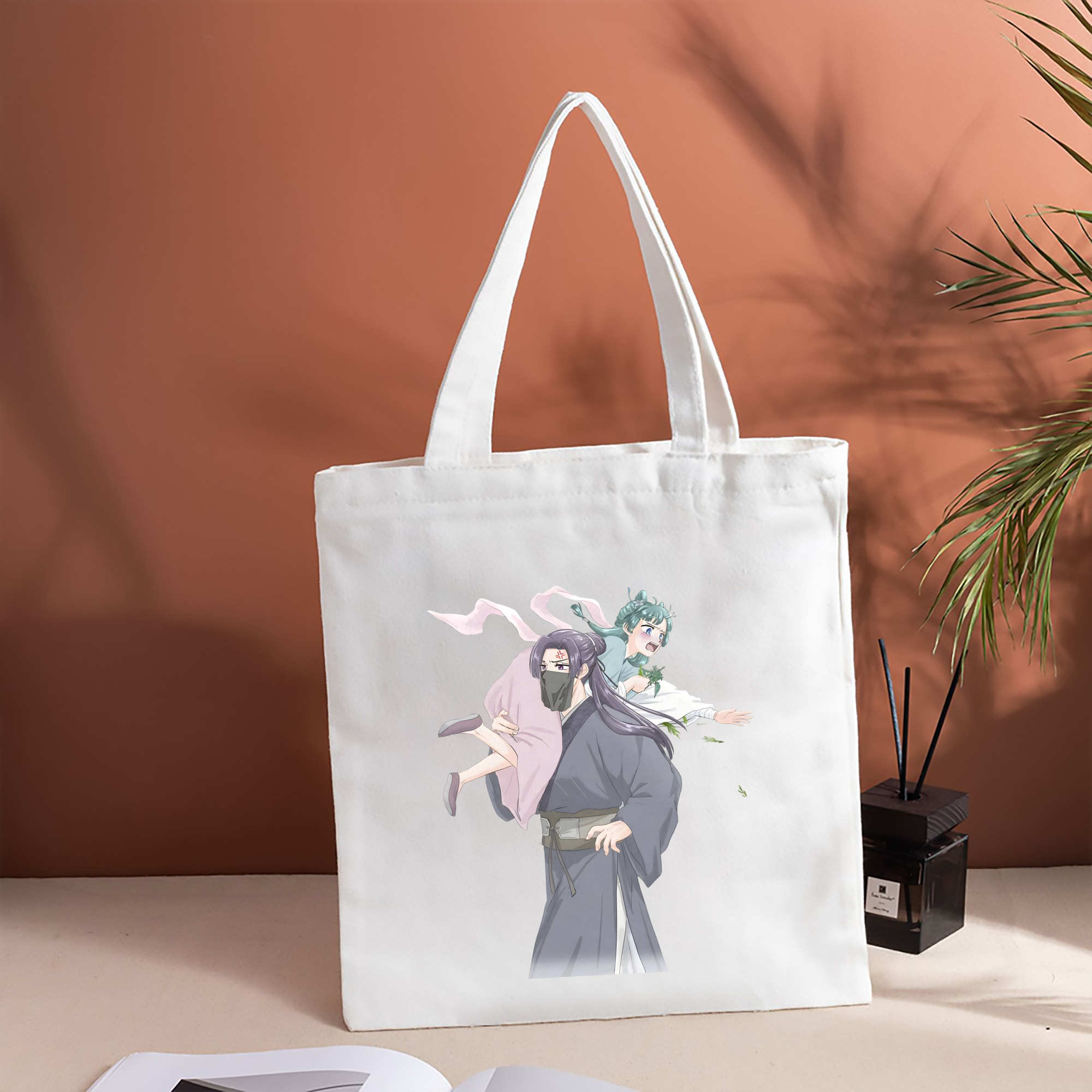 薬屋のひとりごと The Apothecary Diaries 縦型キャンバス生地手提げバッグ　トートバッグ