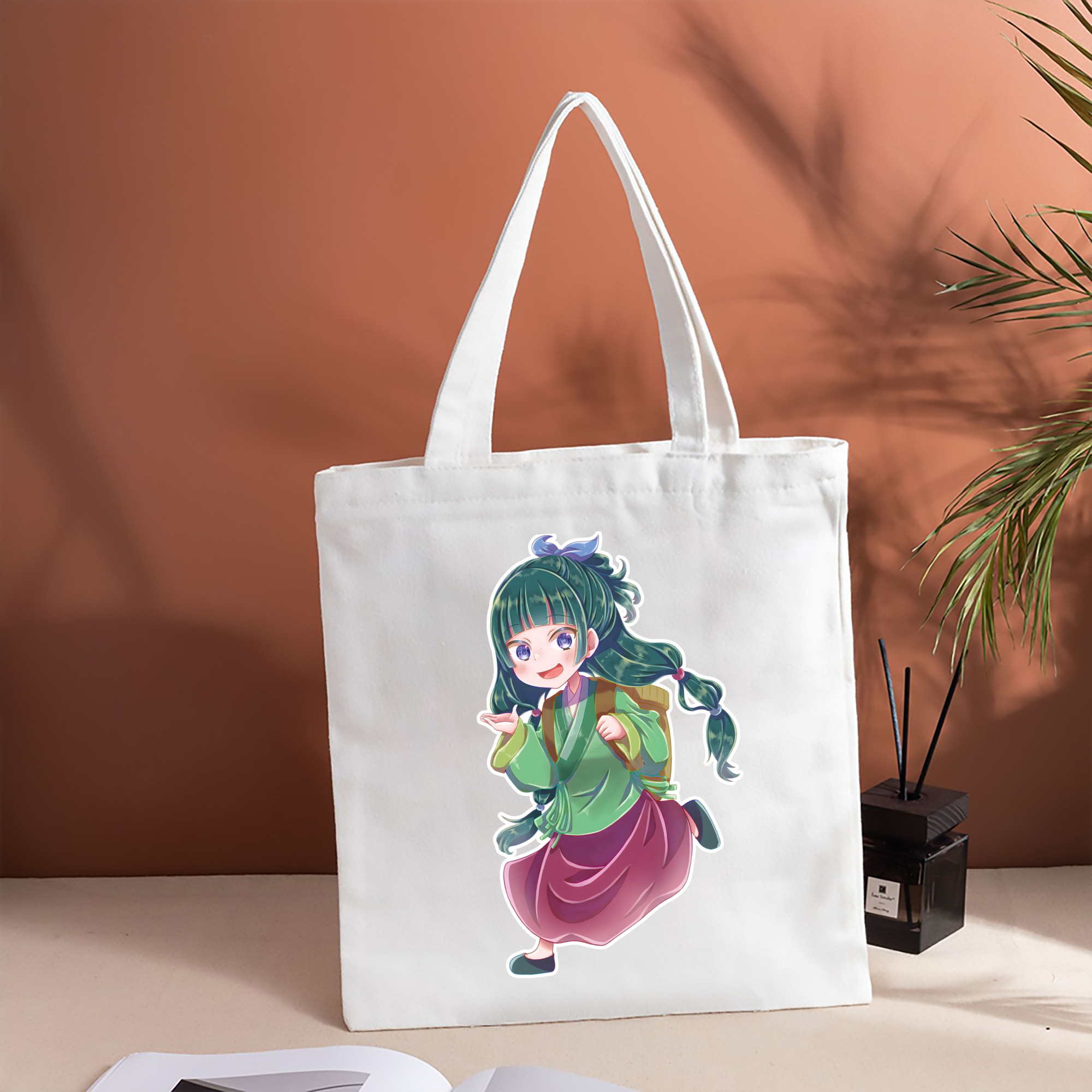 薬屋のひとりごと The Apothecary Diaries 縦型キャンバス生地手提げバッグ　トートバッグ