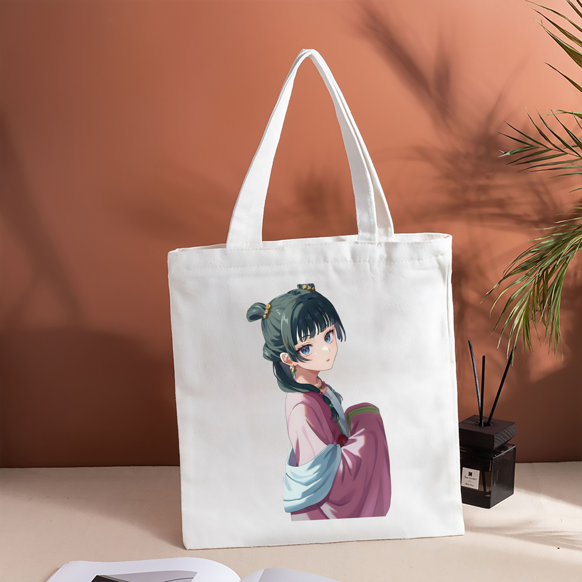 薬屋のひとりごと The Apothecary Diaries 縦型キャンバス生地手提げバッグ　トートバッグ
