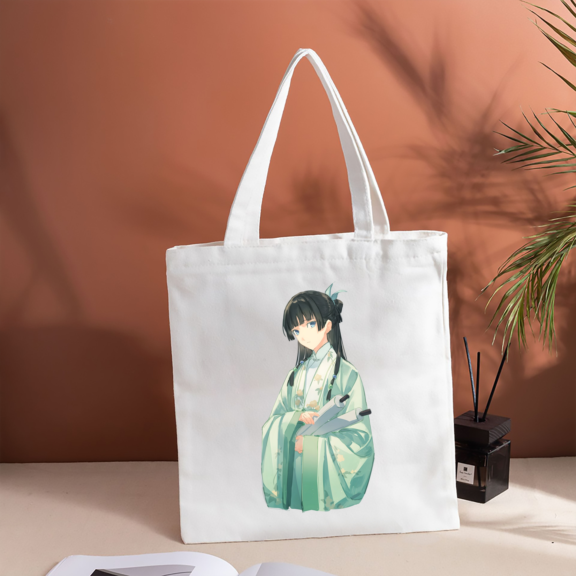 薬屋のひとりごと The Apothecary Diaries 縦型キャンバス生地手提げバッグ　トートバッグ