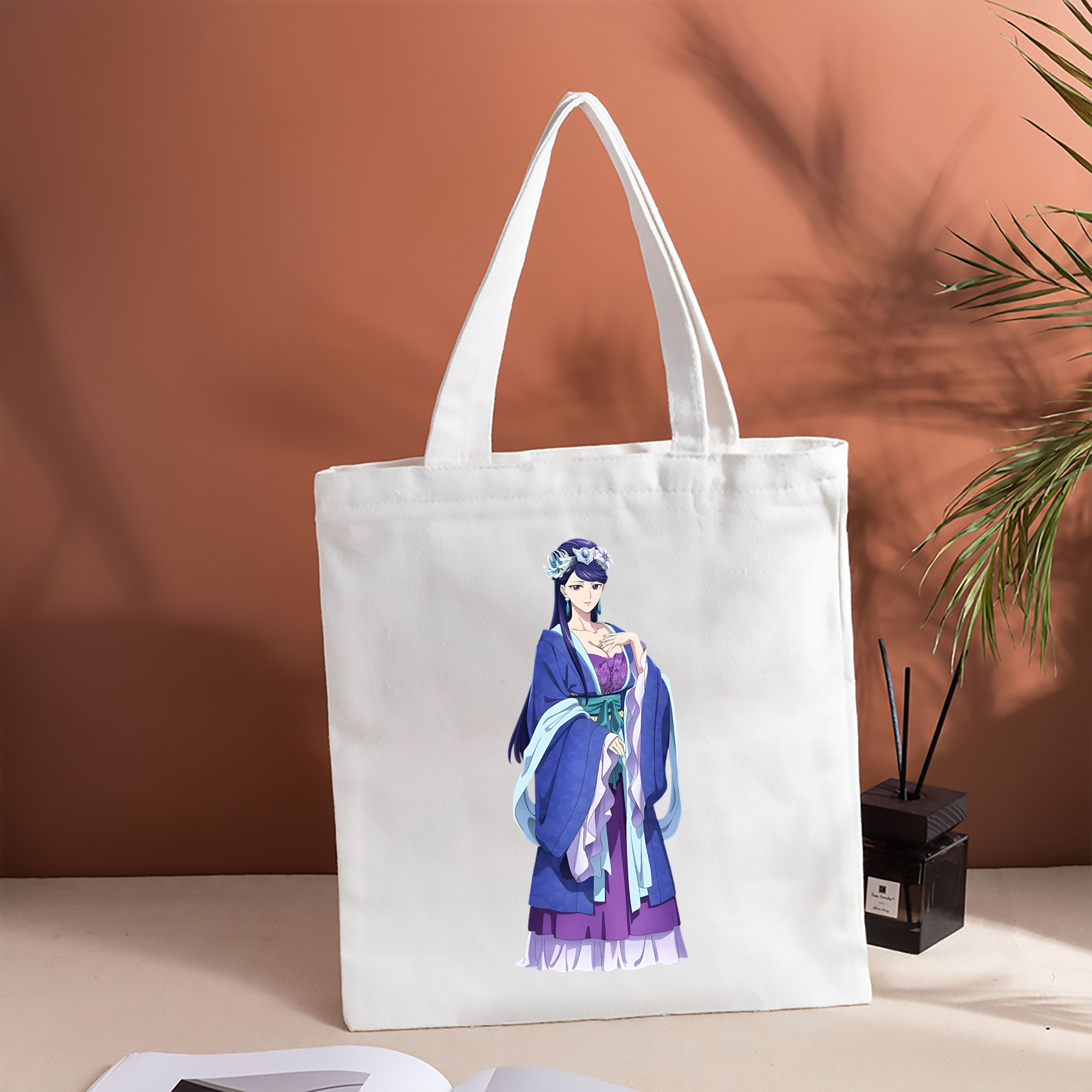 薬屋のひとりごと The Apothecary Diaries 縦型キャンバス生地手提げバッグ　トートバッグ