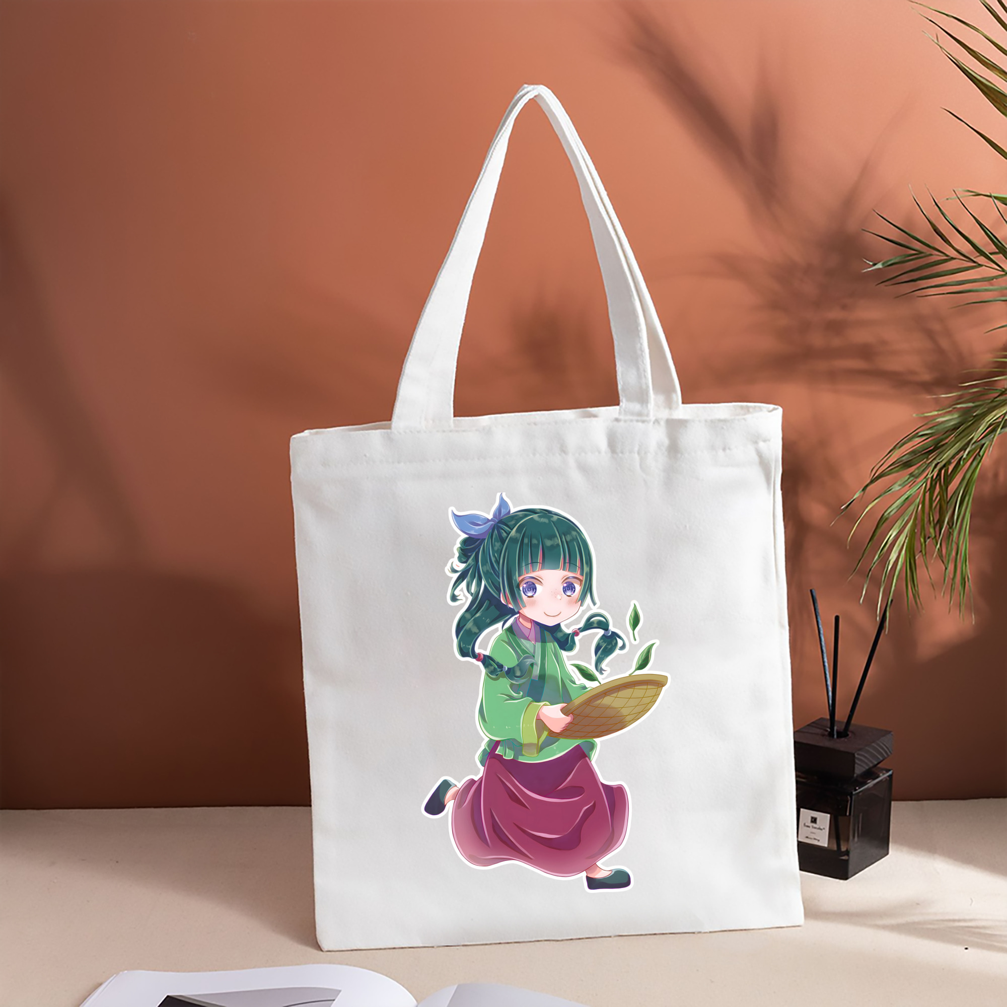 薬屋のひとりごと The Apothecary Diaries 縦型キャンバス生地手提げバッグ　トートバッグ