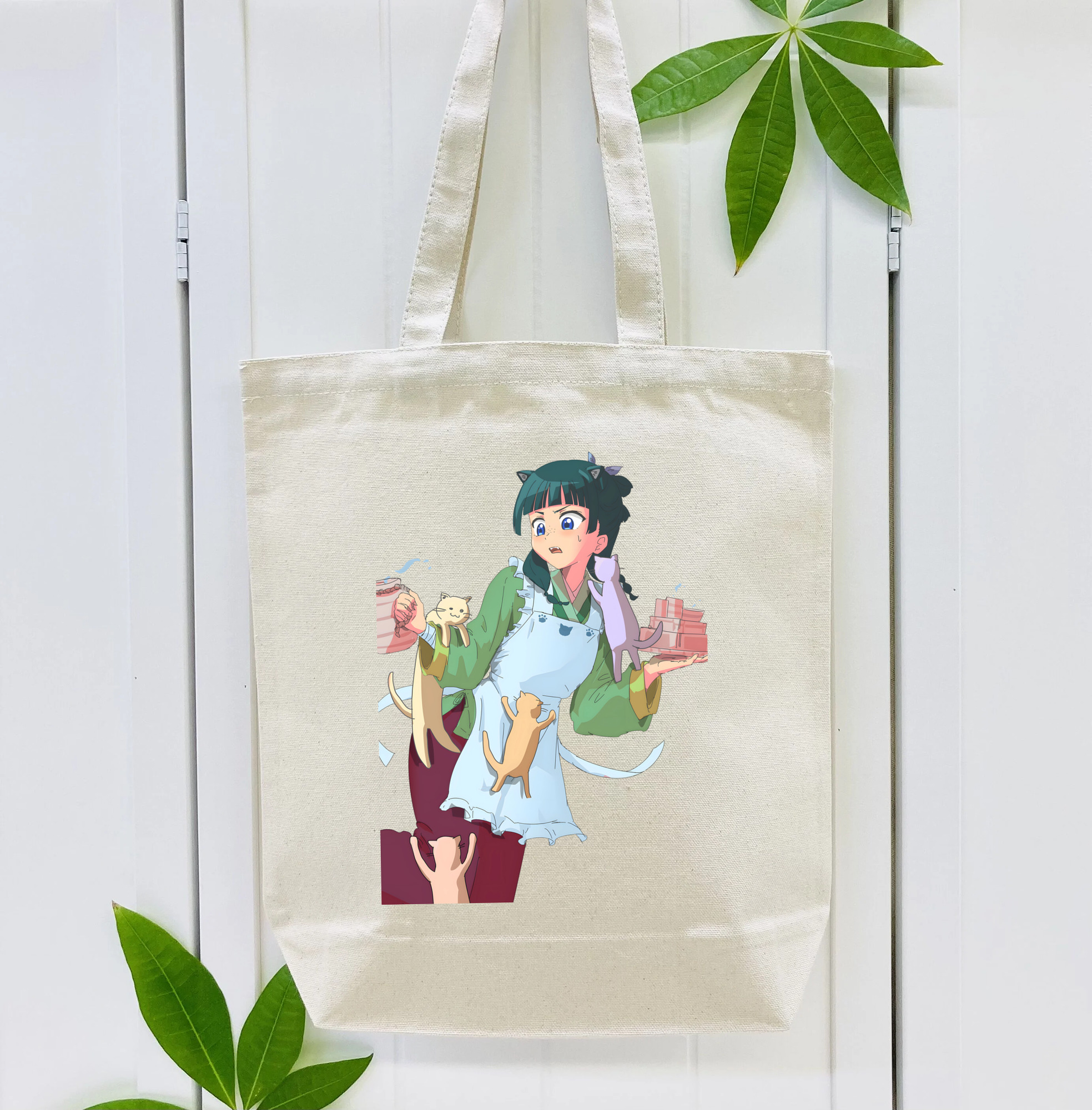 薬屋のひとりごと The Apothecary Diaries 縦型キャンバス生地手提げバッグ　トートバッグ