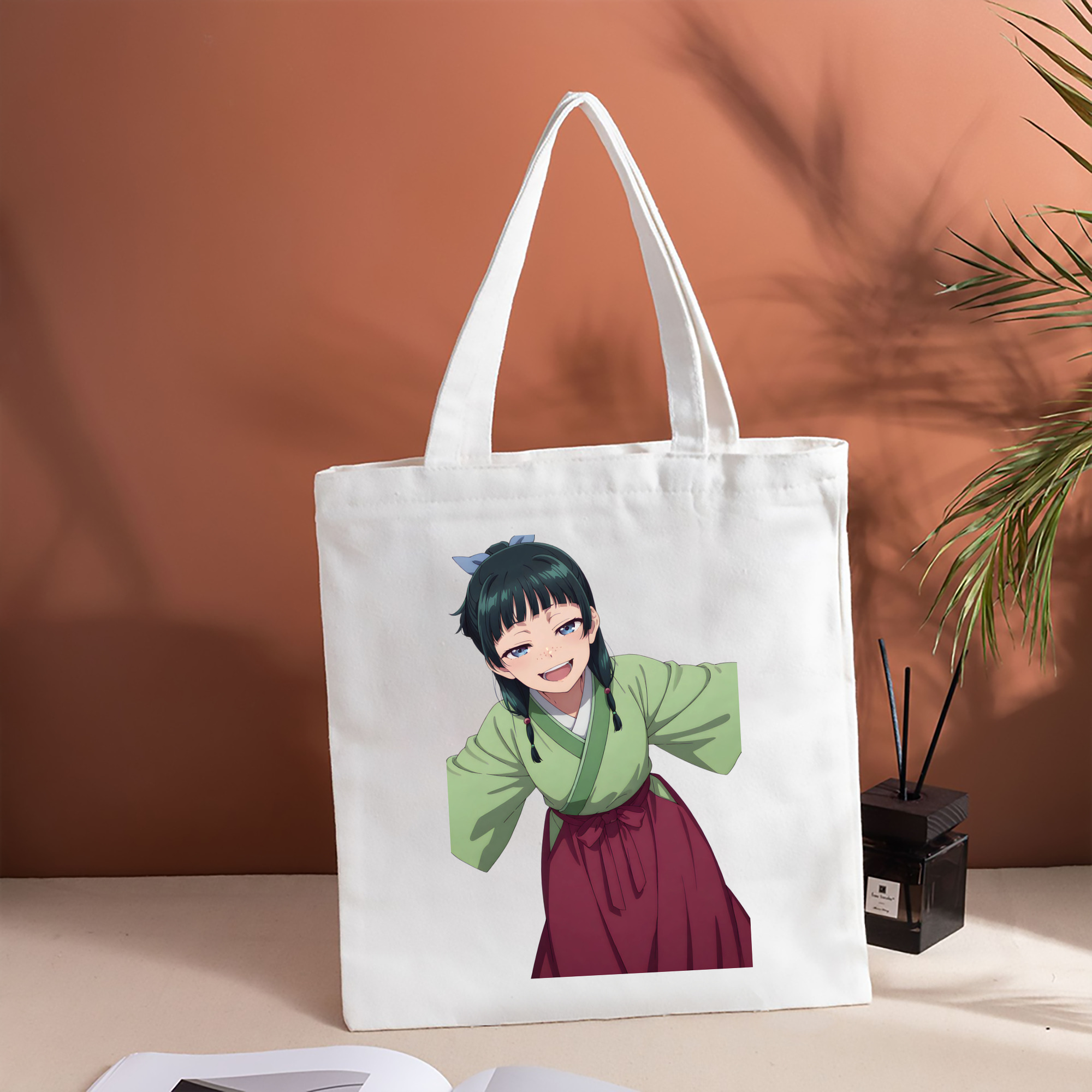 薬屋のひとりごと The Apothecary Diaries 縦型キャンバス生地手提げバッグ　トートバッグ