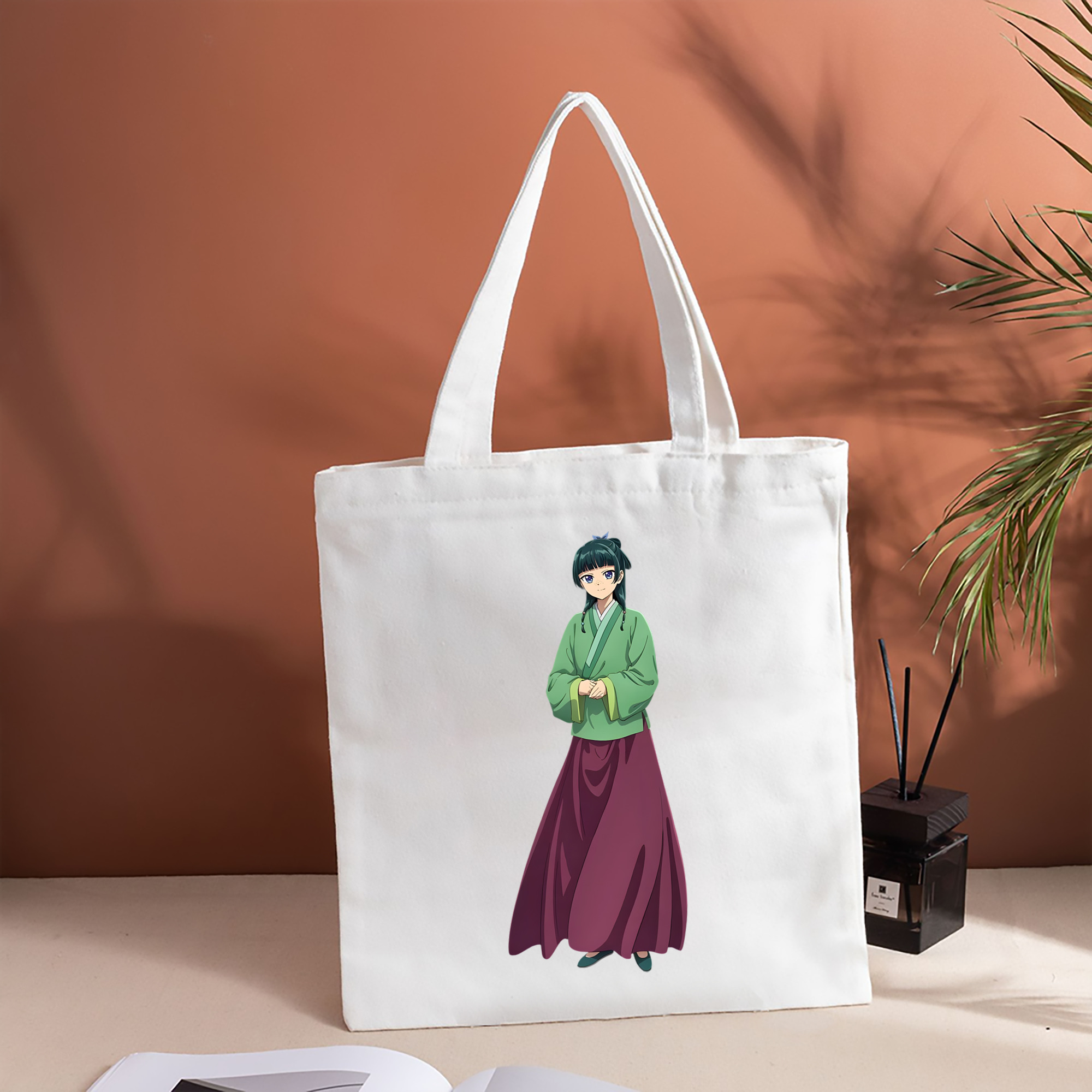 薬屋のひとりごと The Apothecary Diaries 縦型キャンバス生地手提げバッグ　トートバッグ