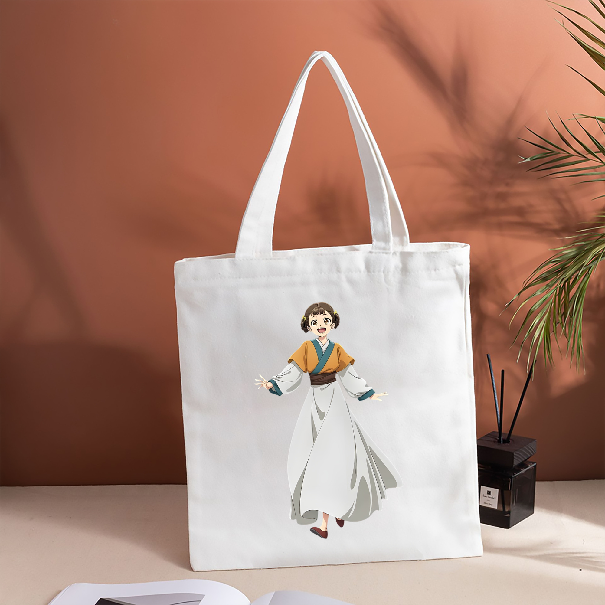 薬屋のひとりごと The Apothecary Diaries 縦型キャンバス生地手提げバッグ　トートバッグ
