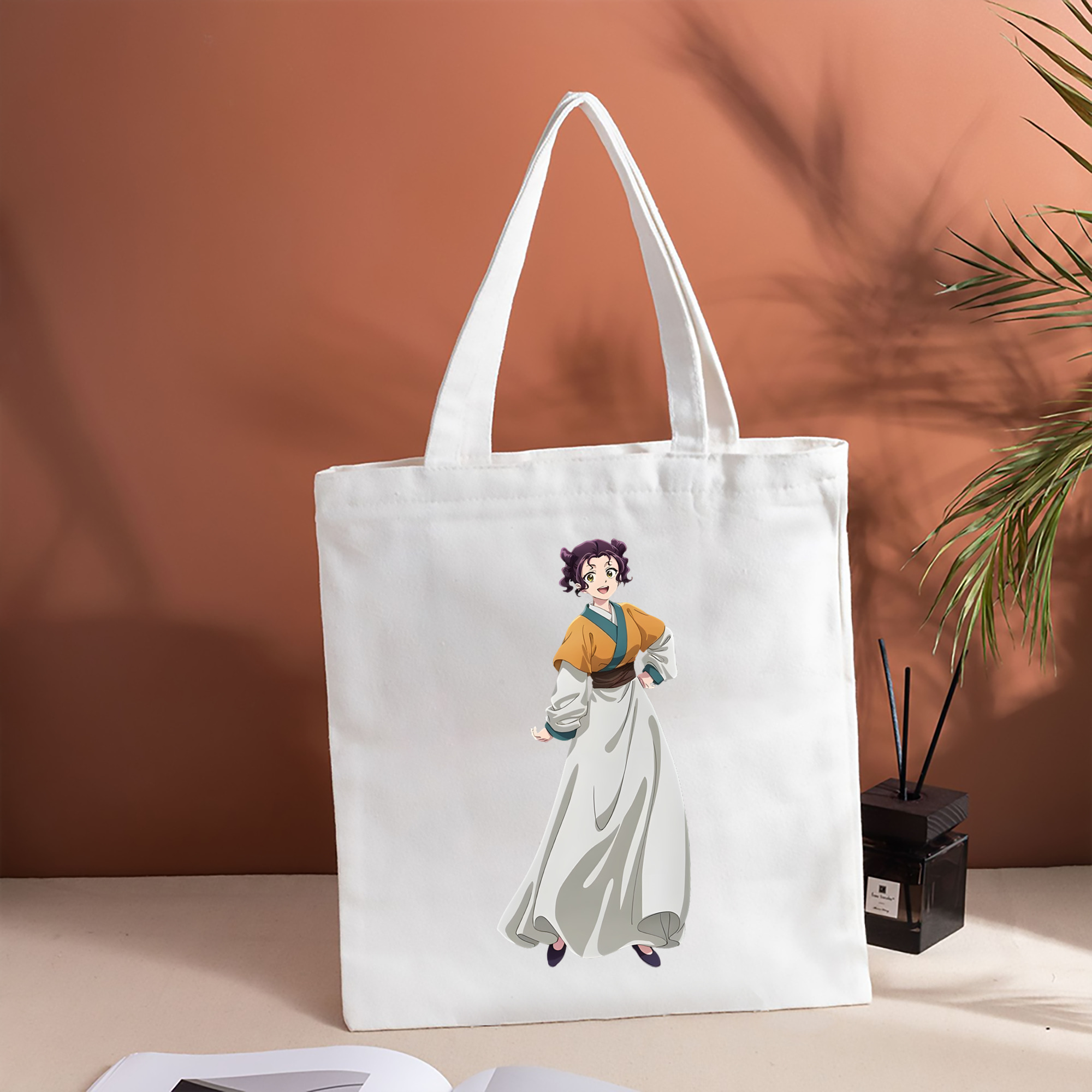 薬屋のひとりごと The Apothecary Diaries 縦型キャンバス生地手提げバッグ　トートバッグ