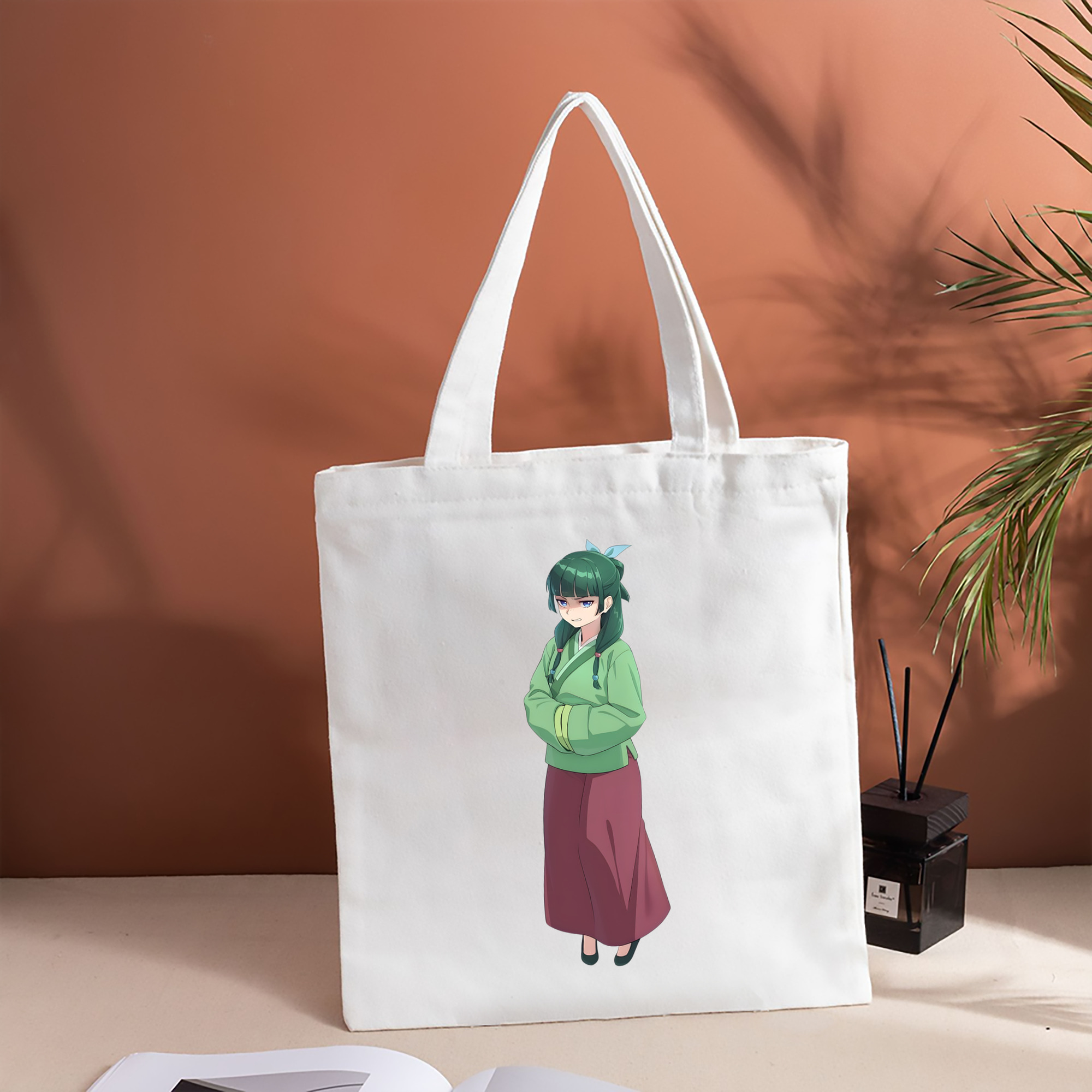 薬屋のひとりごと The Apothecary Diaries 縦型キャンバス生地手提げバッグ　トートバッグ