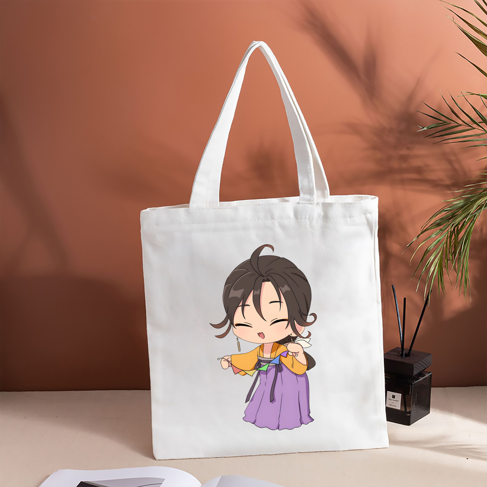 薬屋のひとりごと The Apothecary Diaries 縦型キャンバス生地手提げバッグ　トートバッグ