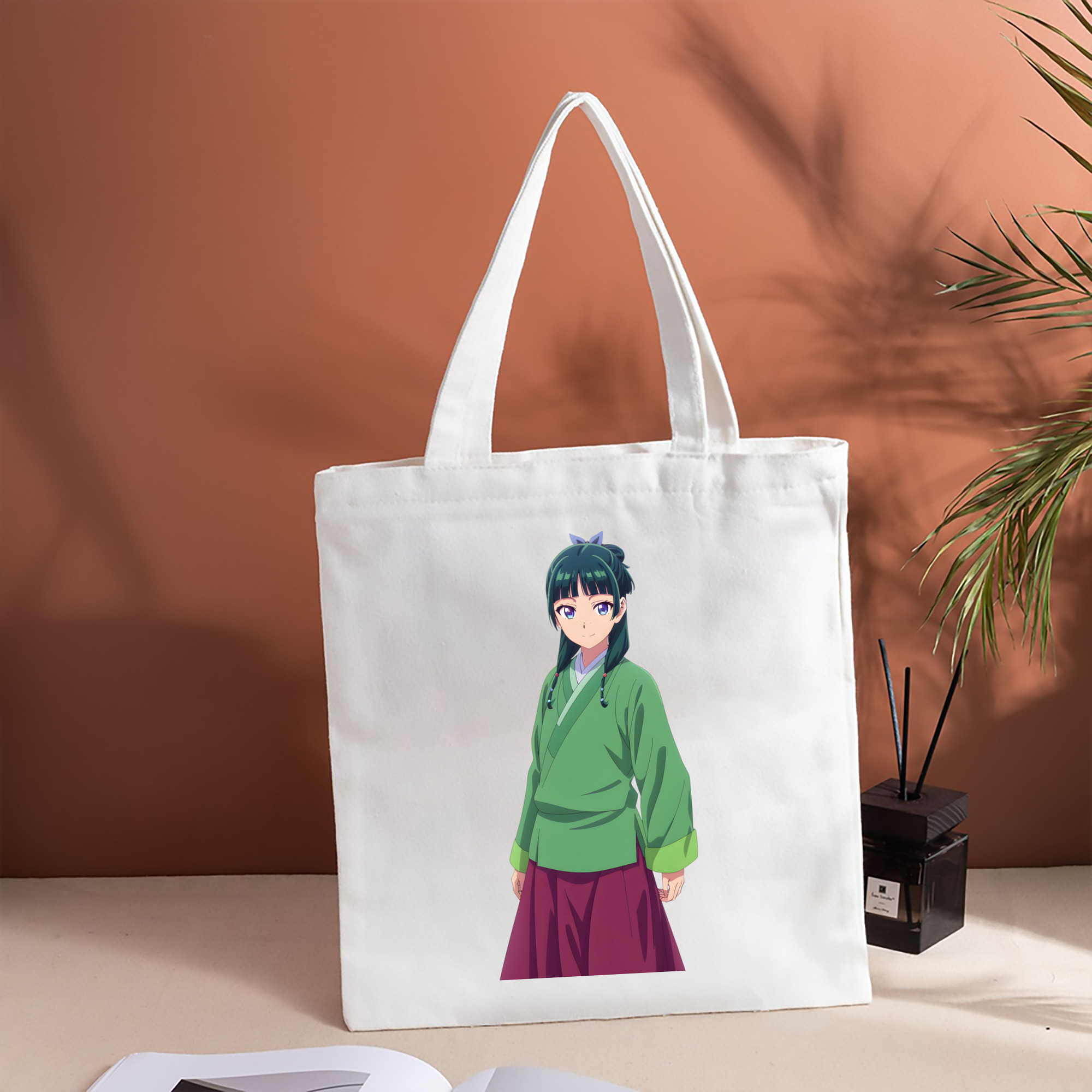 薬屋のひとりごと The Apothecary Diaries 縦型キャンバス生地手提げバッグ　トートバッグ