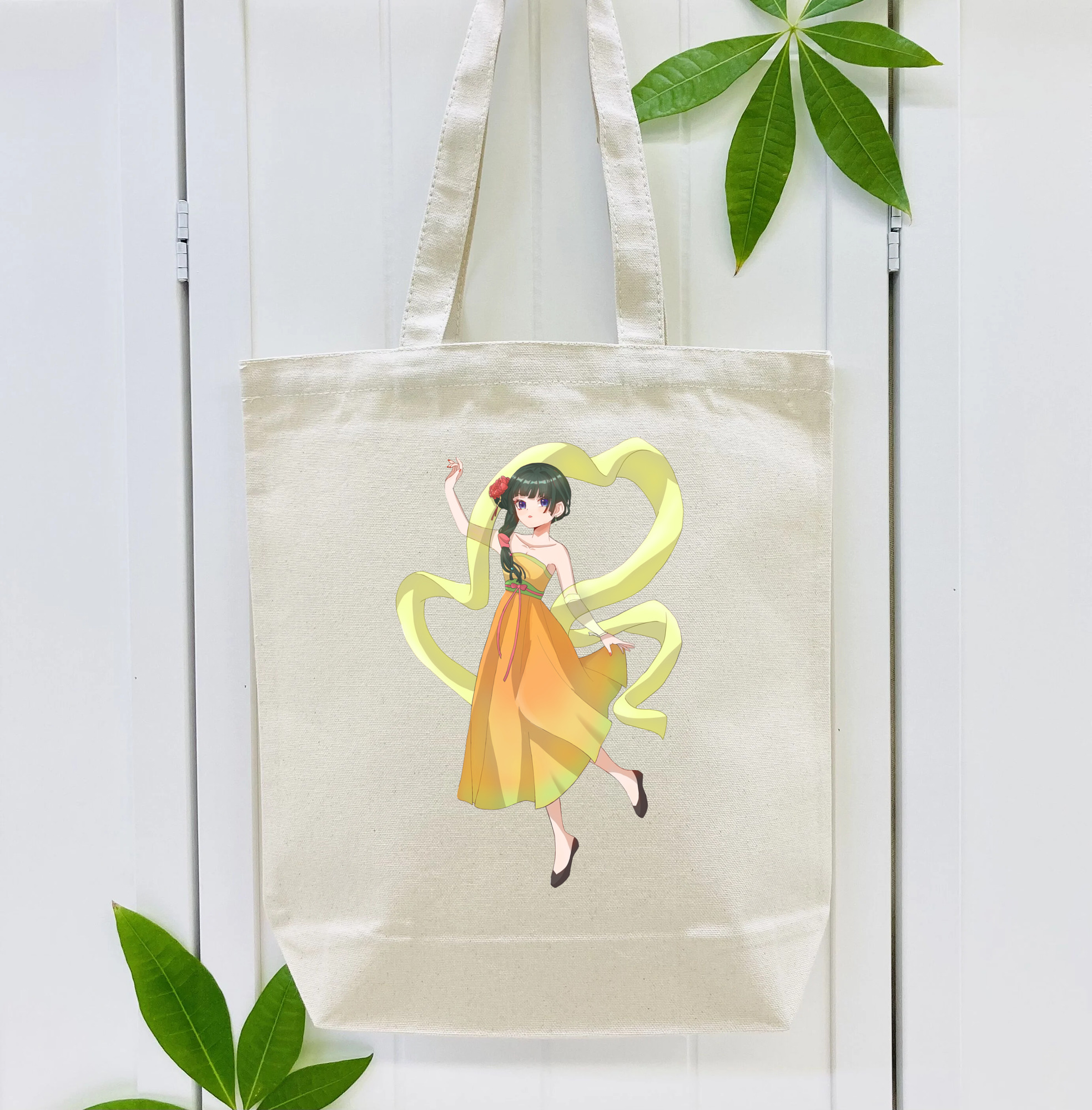 薬屋のひとりごと The Apothecary Diaries 縦型キャンバス生地手提げバッグ　トートバッグ