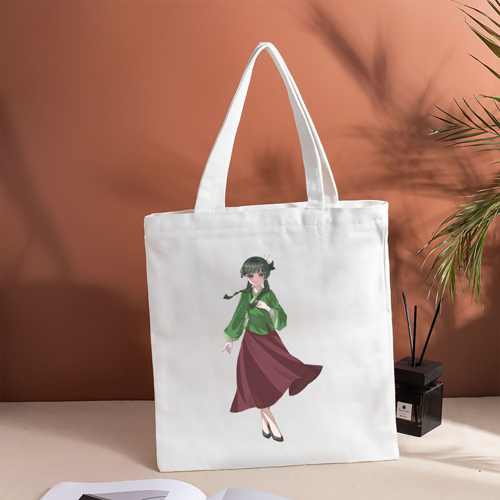 薬屋のひとりごと The Apothecary Diaries 縦型キャンバス生地手提げバッグ　トートバッグ