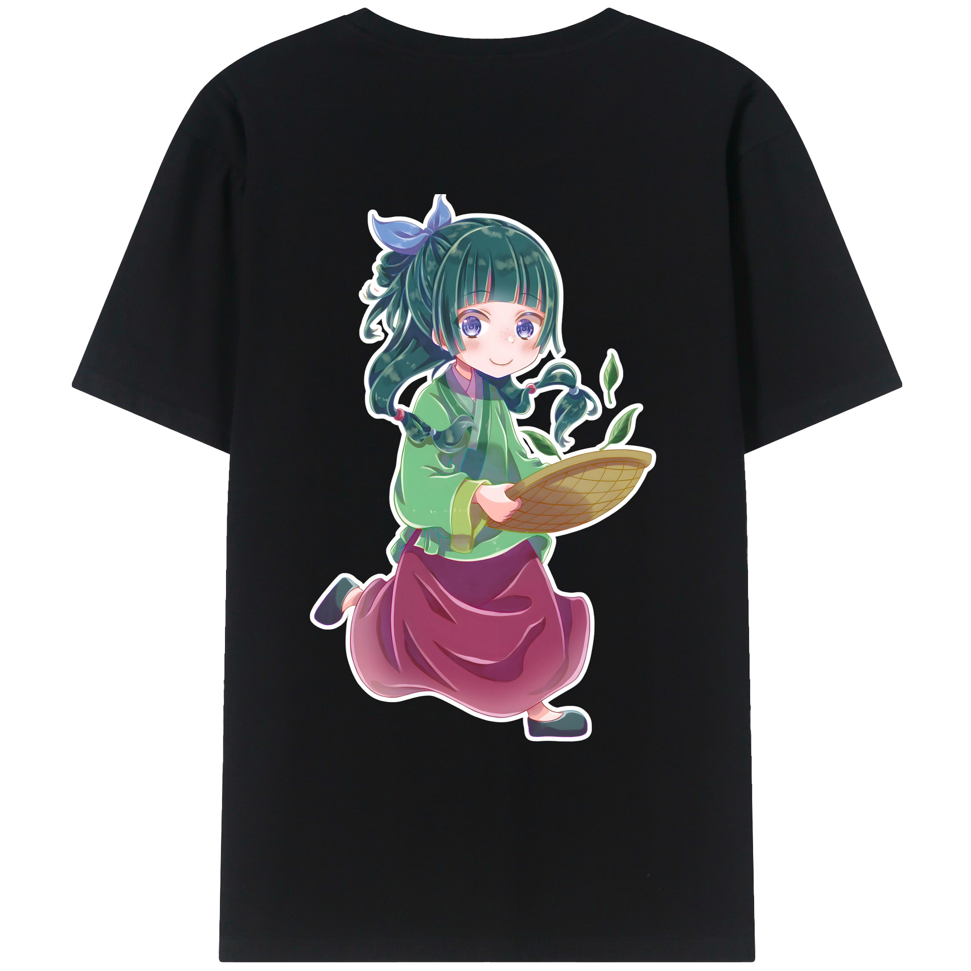 （画像用） 薬屋のひとりごと The Apothecary Diaries 綿100％ メンズ半袖Tシャツ（バックプリント） 通気性
