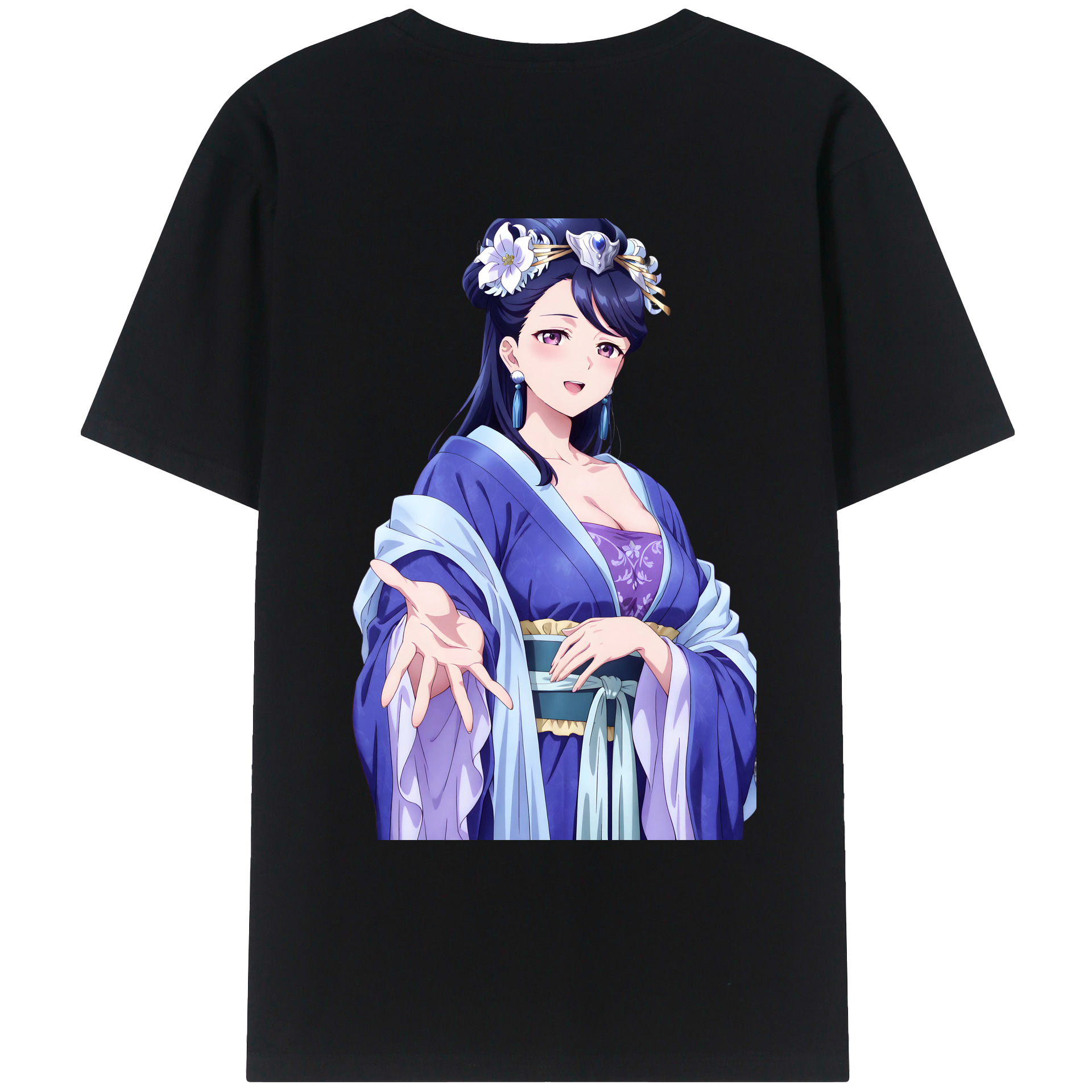 （画像用） 薬屋のひとりごと The Apothecary Diaries 綿100％ メンズ半袖Tシャツ（バックプリント） 通気性