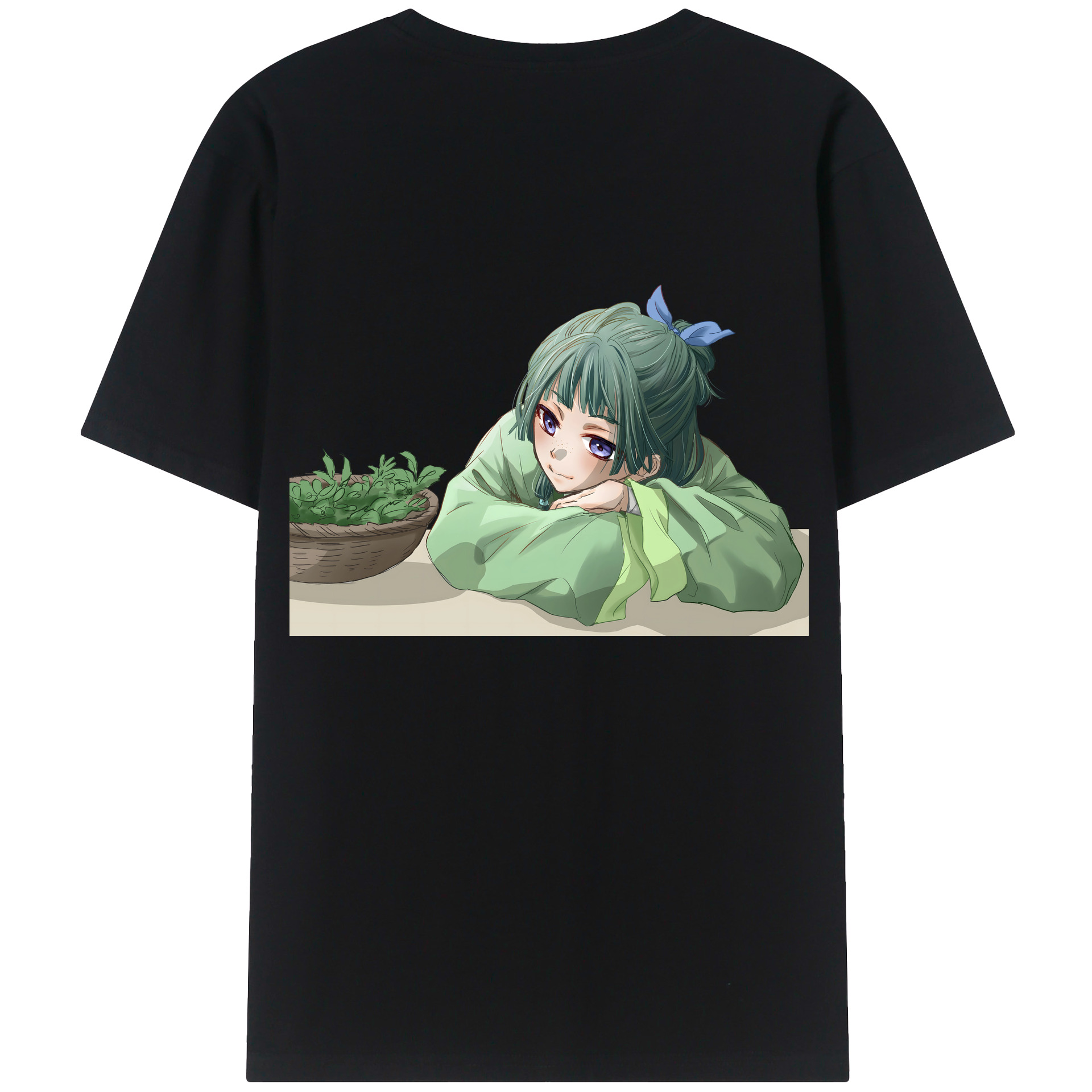 （画像用） 薬屋のひとりごと The Apothecary Diaries 綿100％ メンズ半袖Tシャツ（バックプリント） 通気性