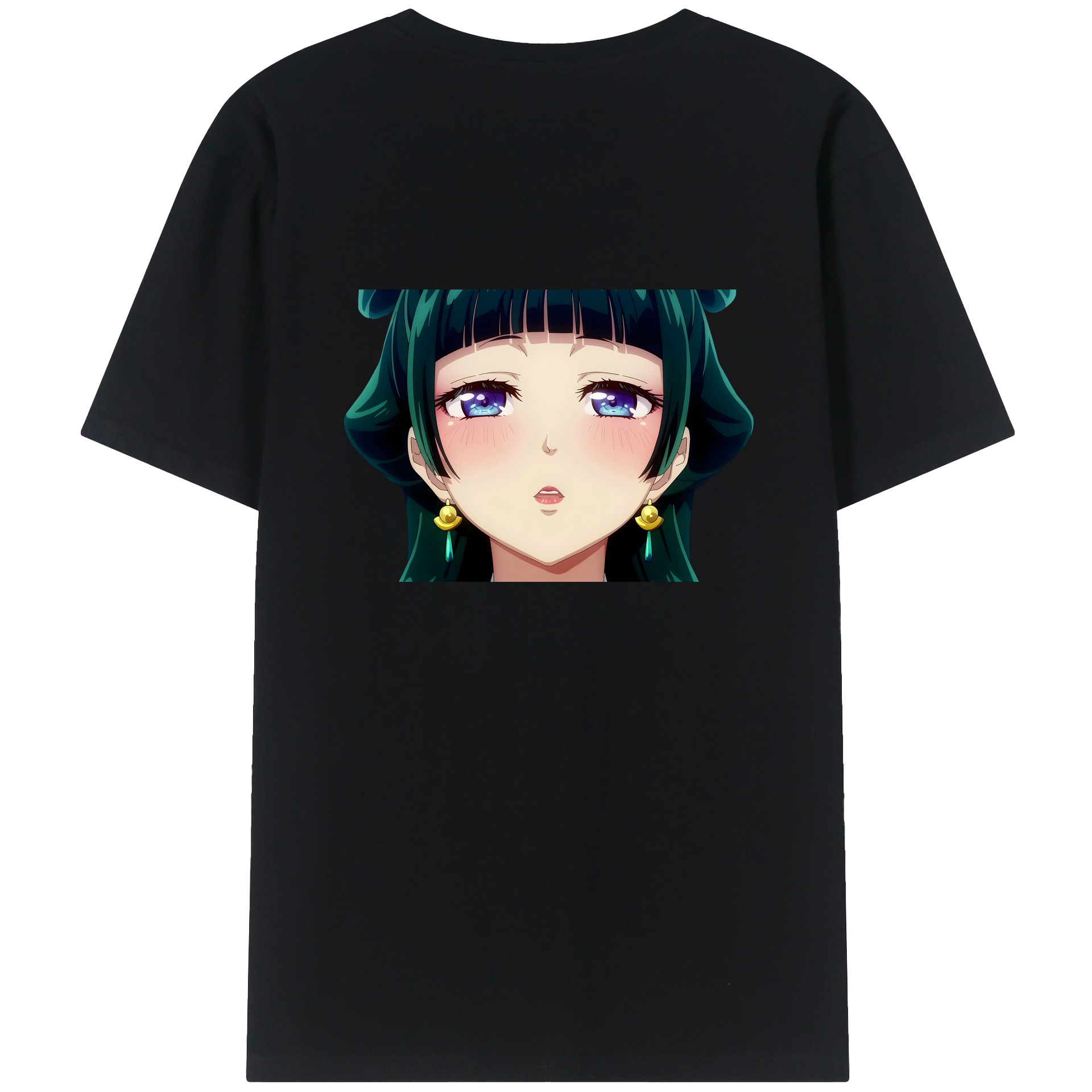 （画像用） 薬屋のひとりごと The Apothecary Diaries 綿100％ メンズ半袖Tシャツ（バックプリント） 通気性
