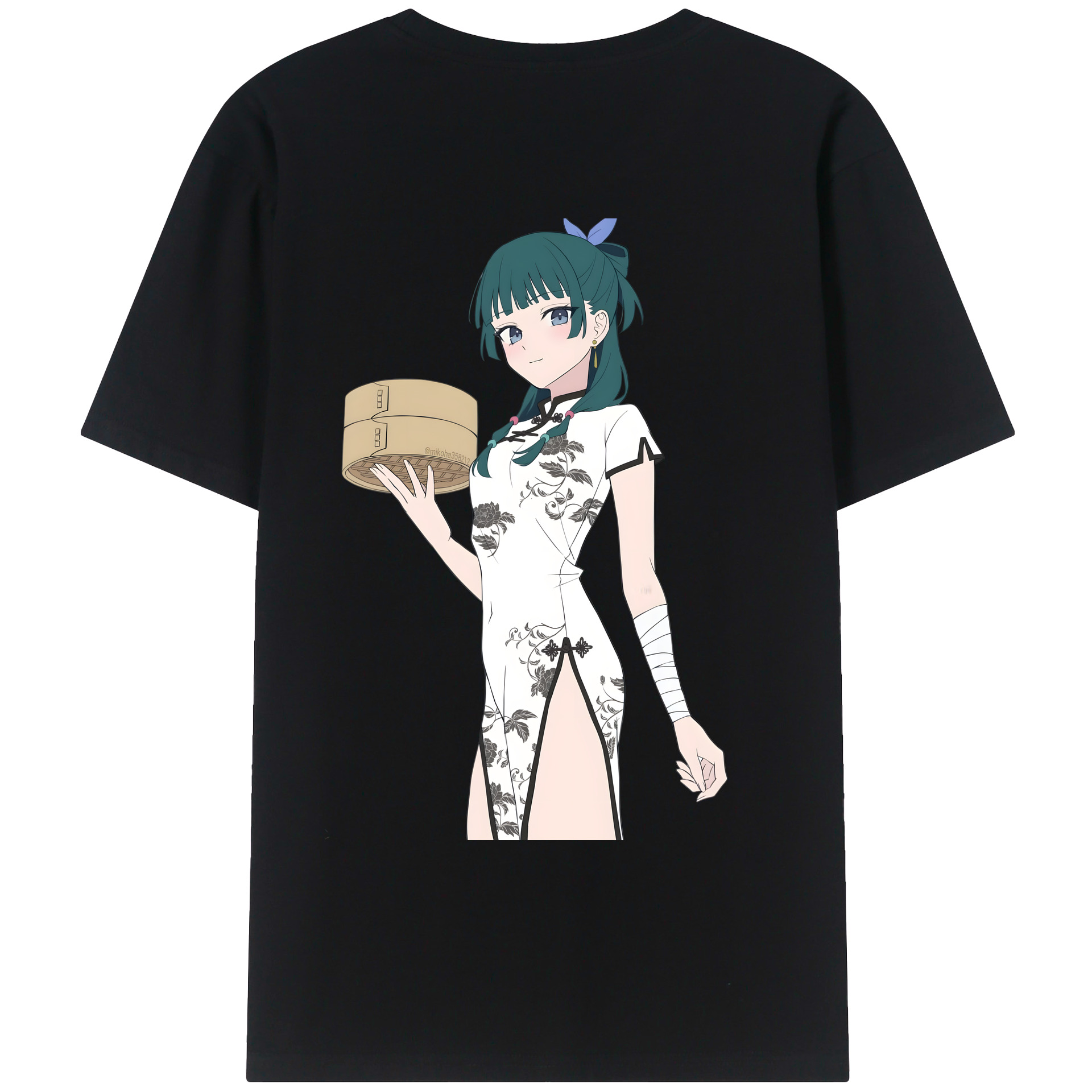 （画像用） 薬屋のひとりごと The Apothecary Diaries 綿100％ メンズ半袖Tシャツ（バックプリント） 通気性