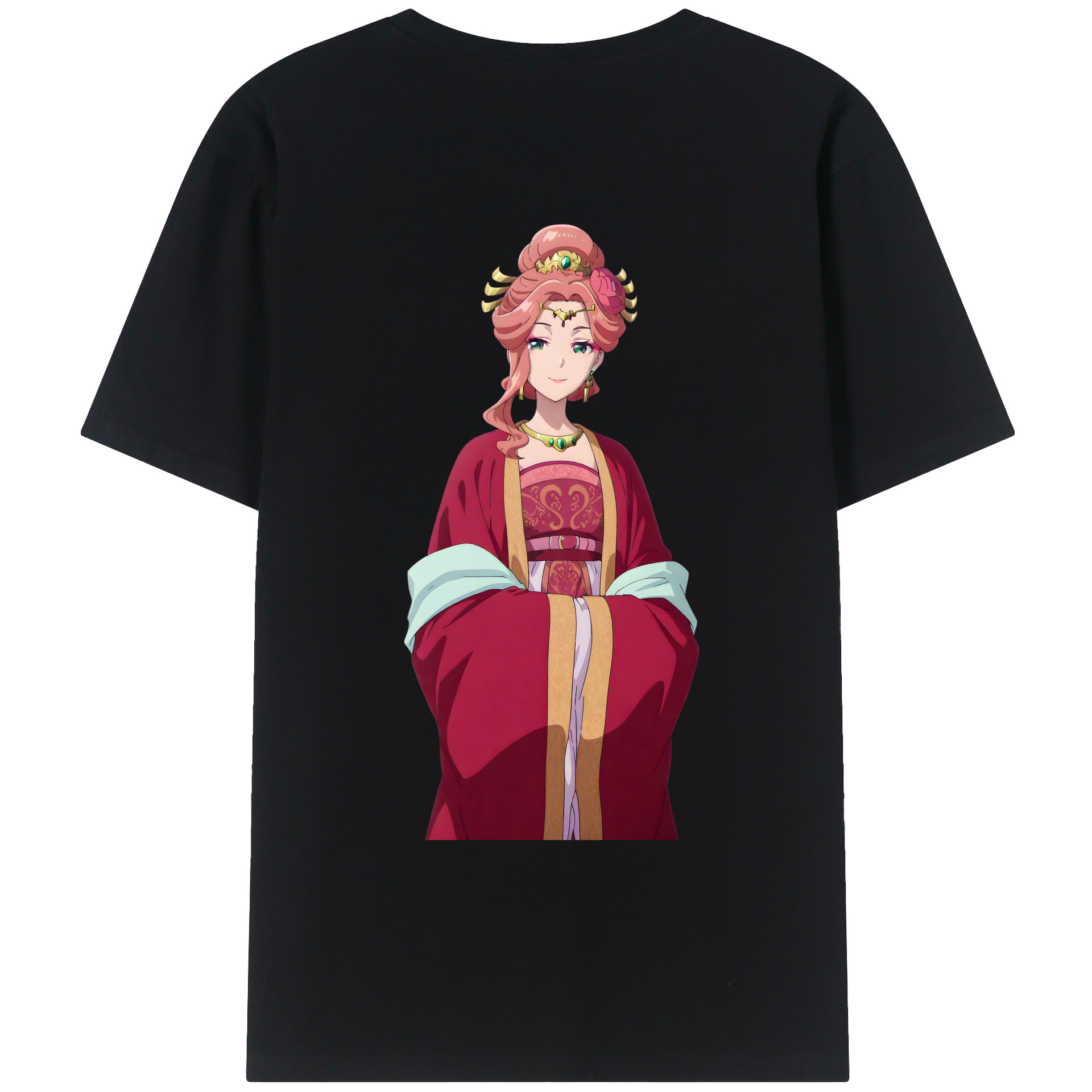 （画像用） 薬屋のひとりごと The Apothecary Diaries 綿100％ メンズ半袖Tシャツ（バックプリント） 通気性