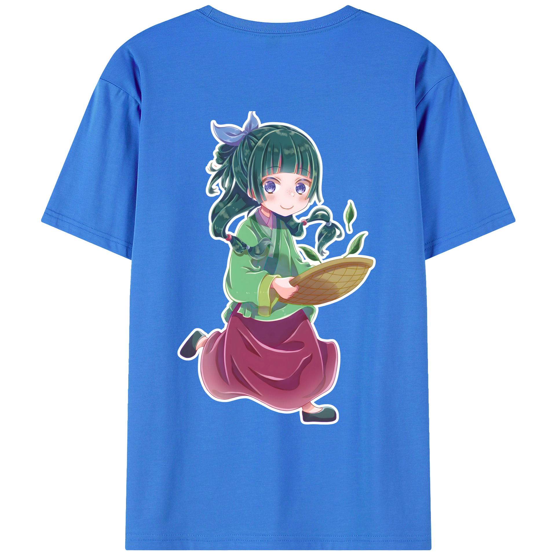（画像用） 薬屋のひとりごと The Apothecary Diaries 綿100％ メンズ半袖Tシャツ（バックプリント） 通気性