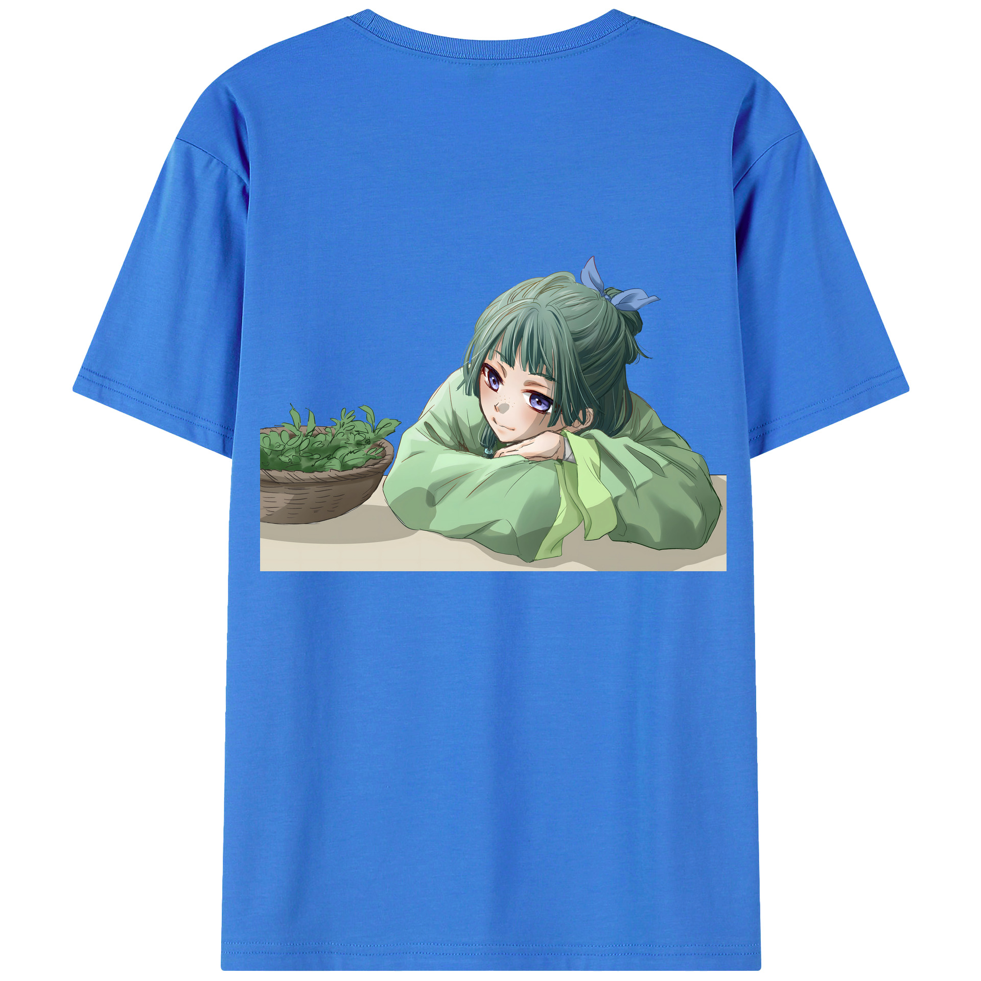 （画像用） 薬屋のひとりごと The Apothecary Diaries 綿100％ メンズ半袖Tシャツ（バックプリント） 通気性