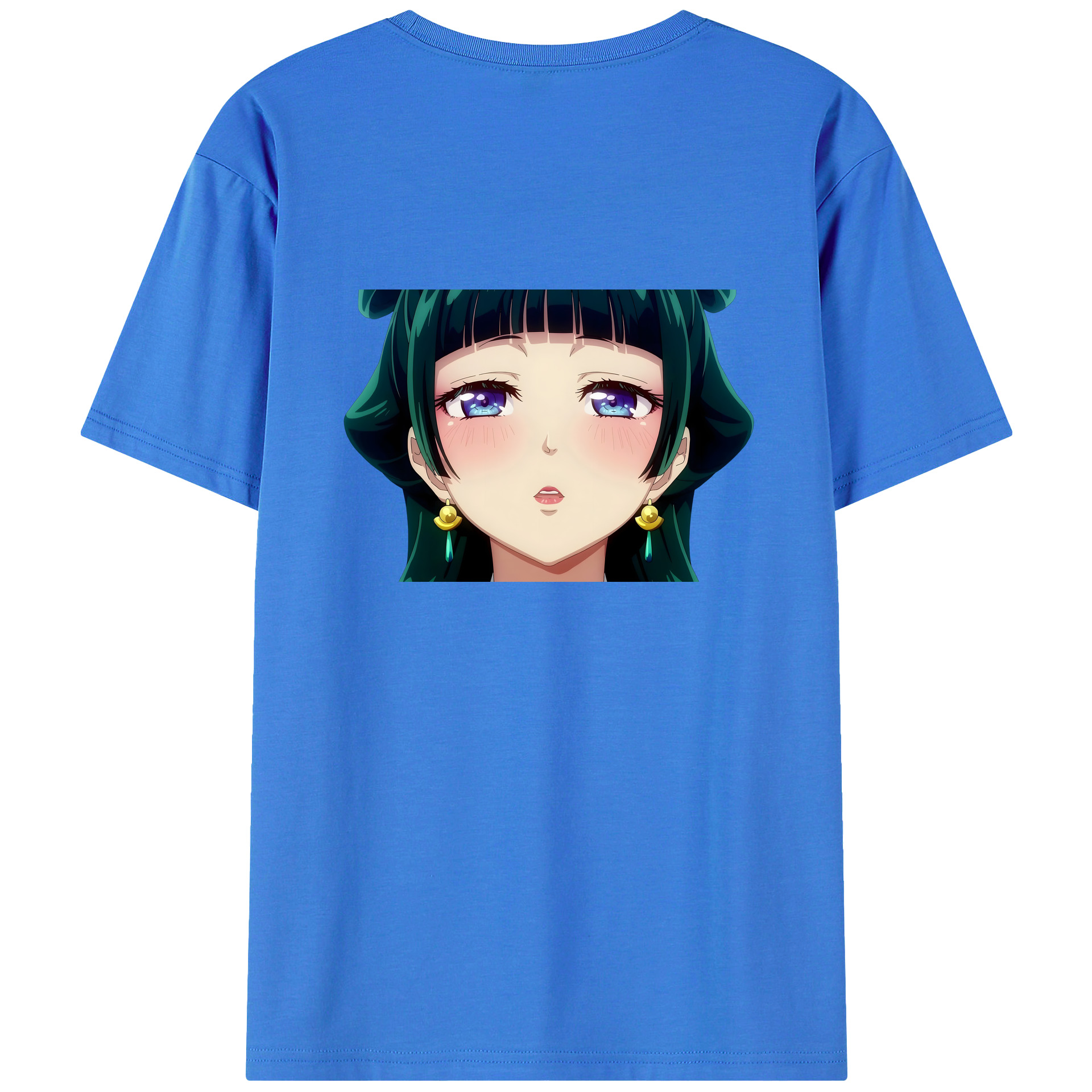 （画像用） 薬屋のひとりごと The Apothecary Diaries 綿100％ メンズ半袖Tシャツ（バックプリント） 通気性