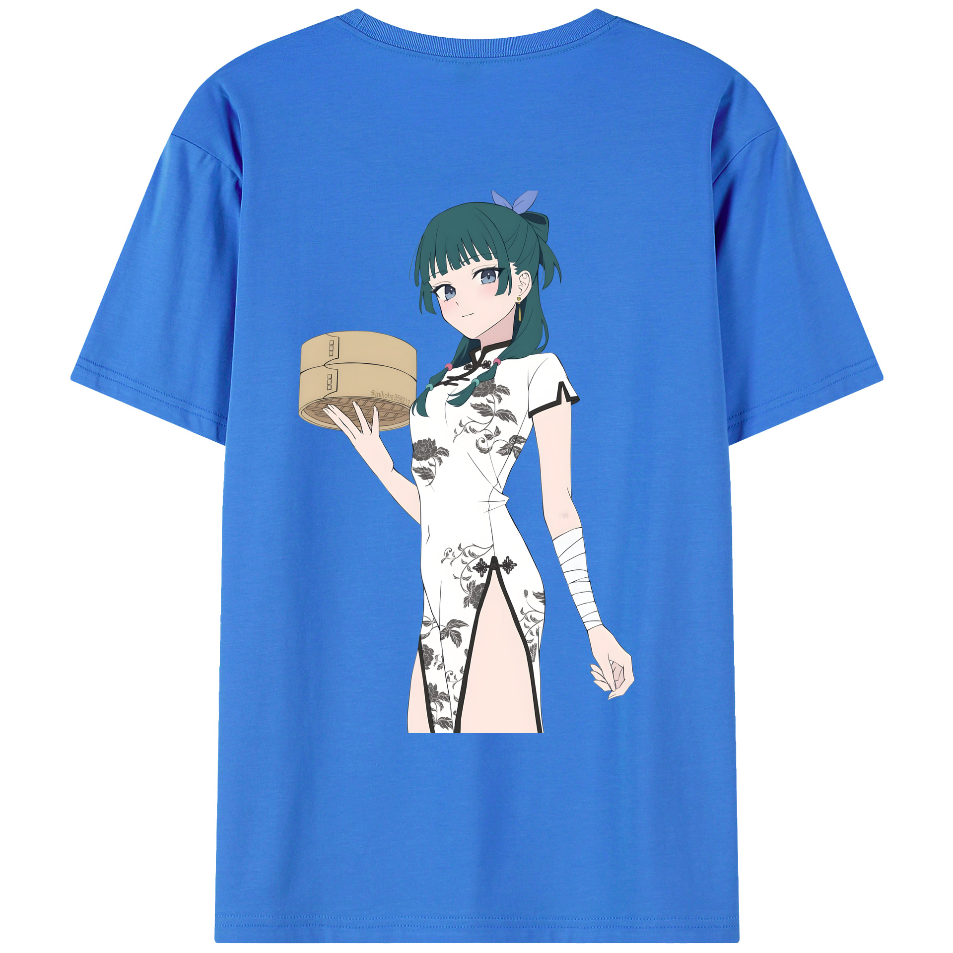 （画像用） 薬屋のひとりごと The Apothecary Diaries 綿100％ メンズ半袖Tシャツ（バックプリント） 通気性
