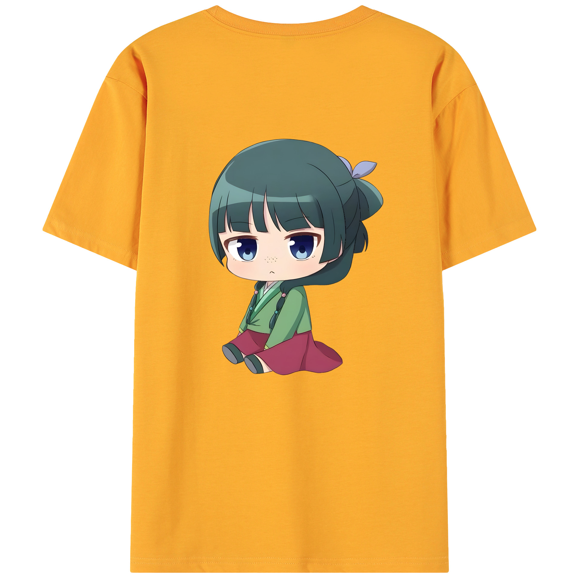 （画像用） 薬屋のひとりごと The Apothecary Diaries 綿100％ メンズ半袖Tシャツ（バックプリント） 通気性