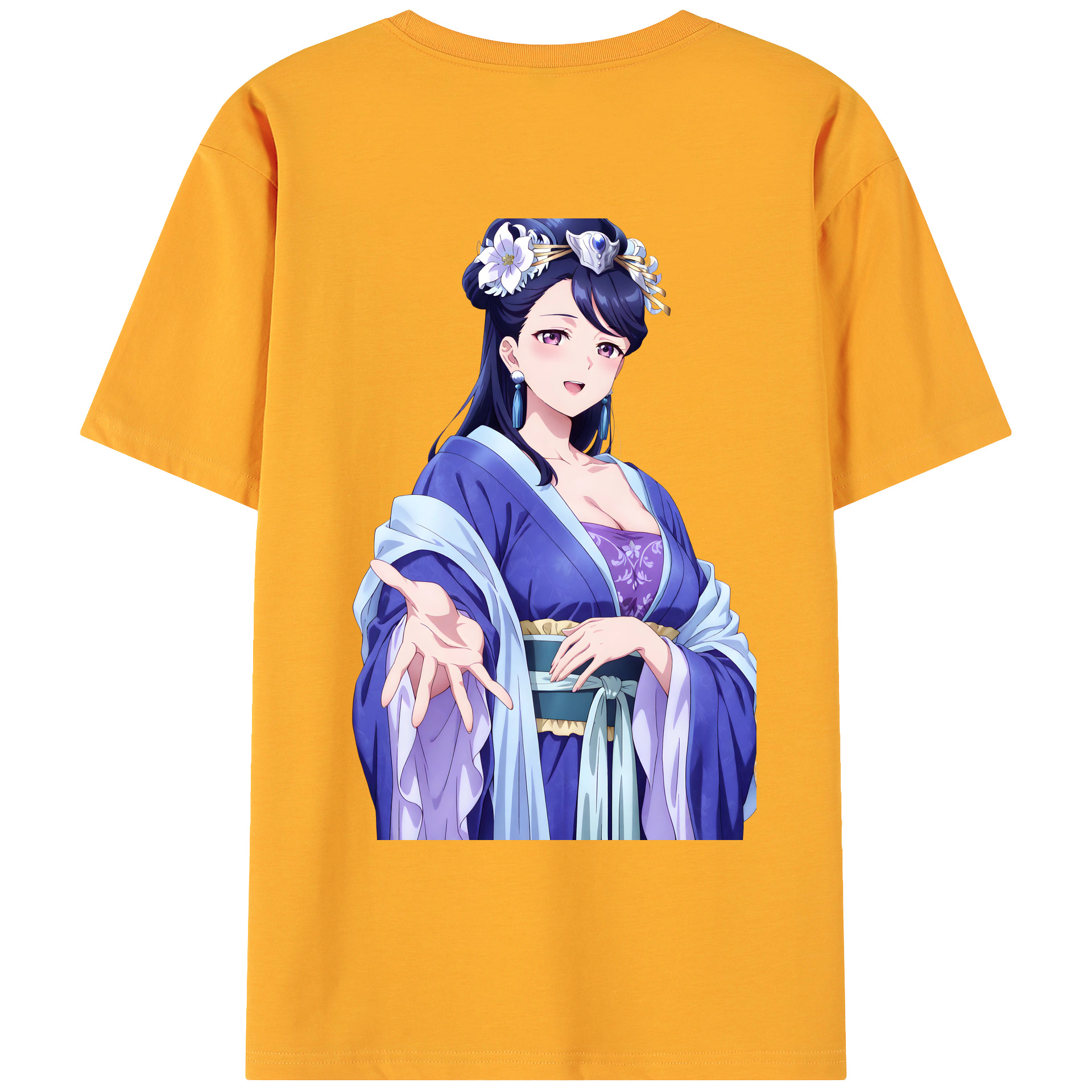 （画像用） 薬屋のひとりごと The Apothecary Diaries 綿100％ メンズ半袖Tシャツ（バックプリント） 通気性